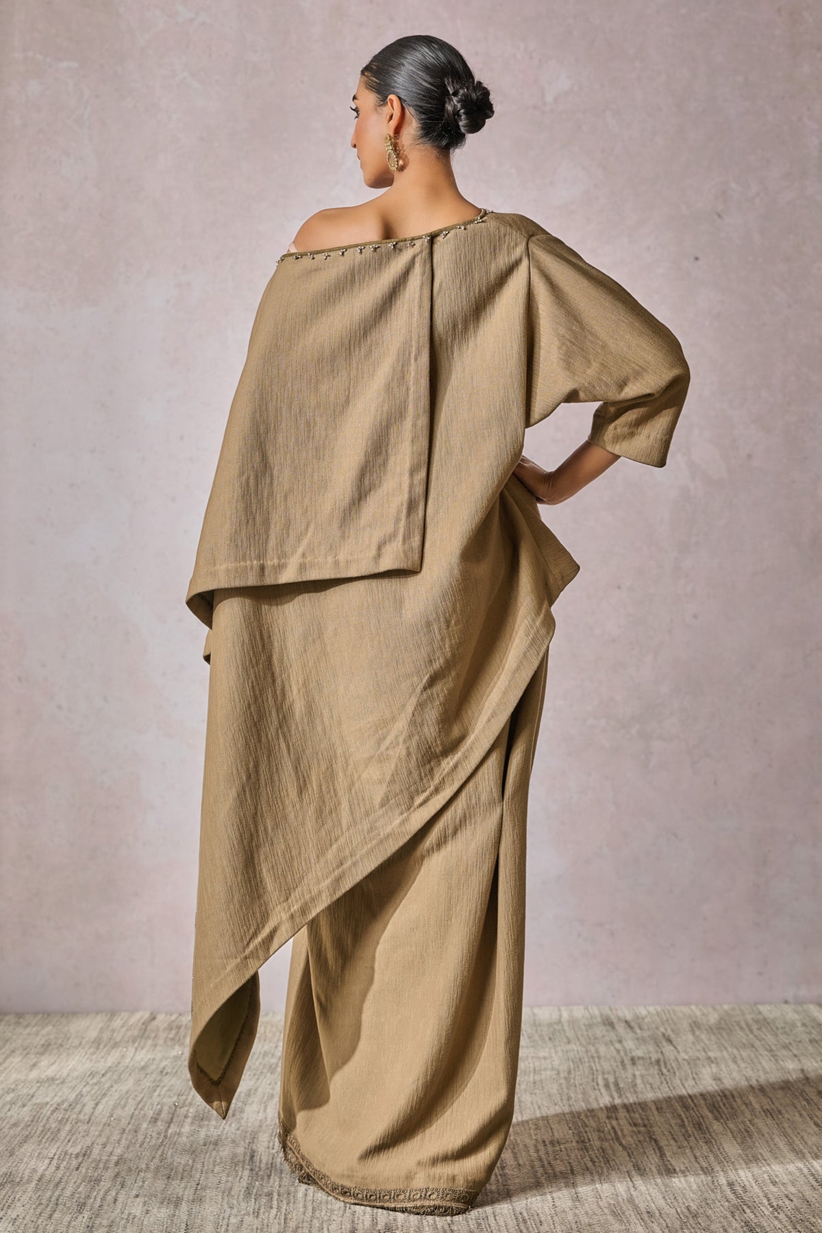 Khaki Skirt With Top