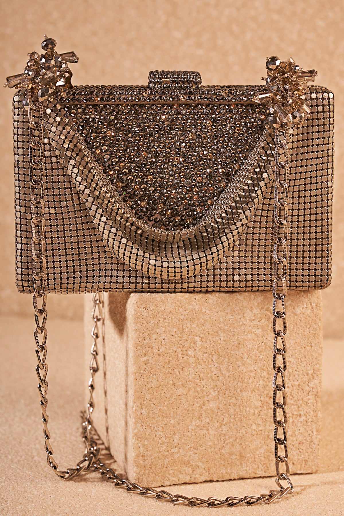 Siliver Chainmail Draped Bag