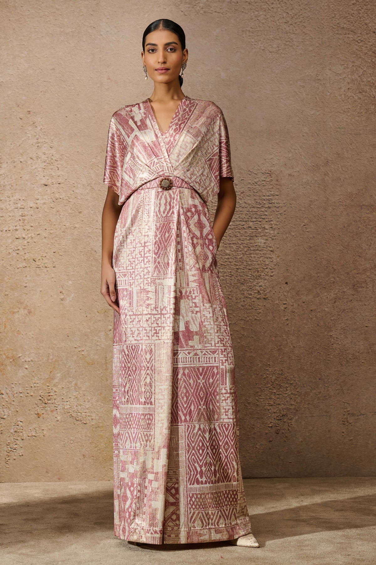 Signature Printed Blush Jumpsuit