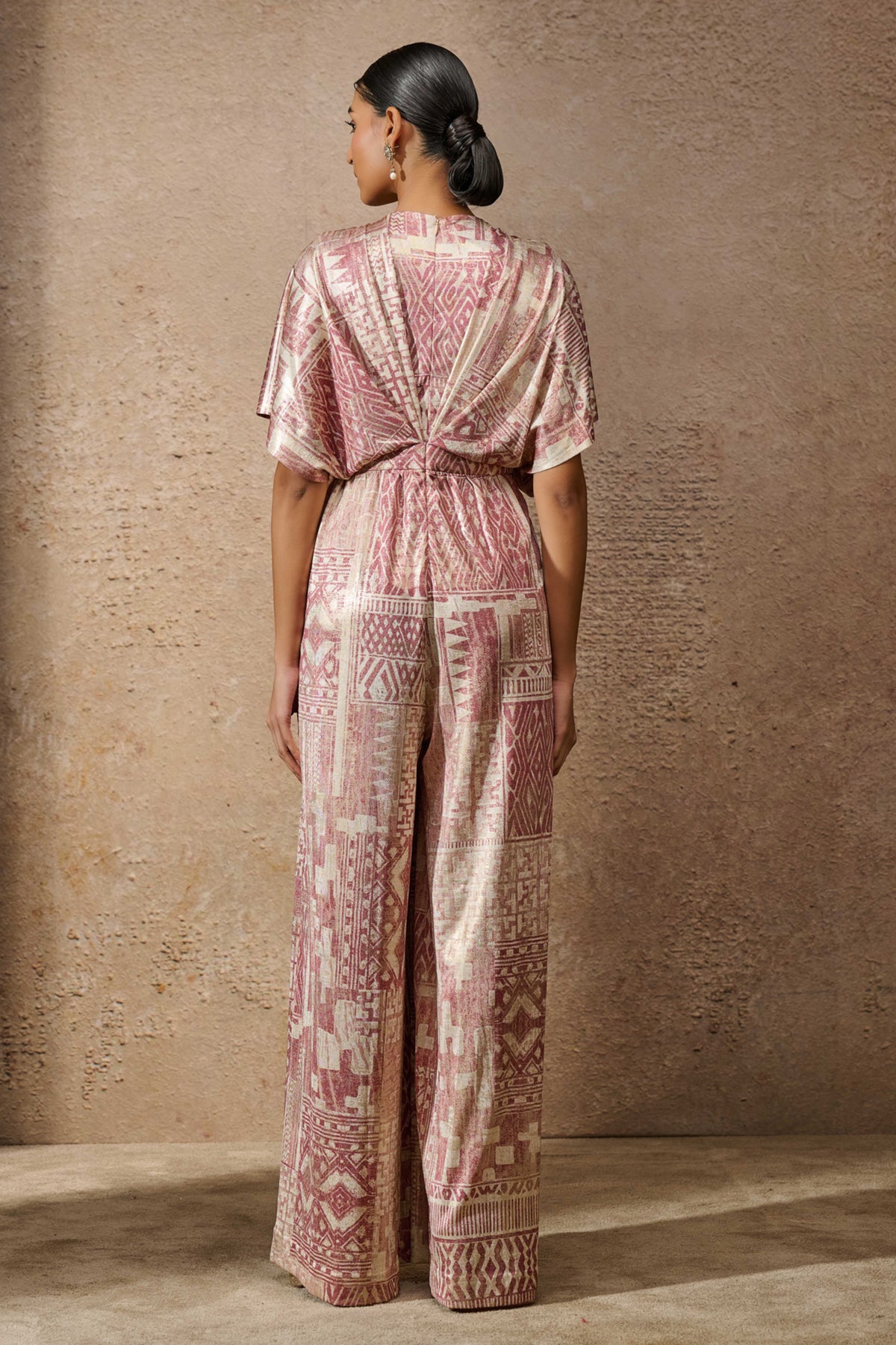 Signature Printed Blush Jumpsuit