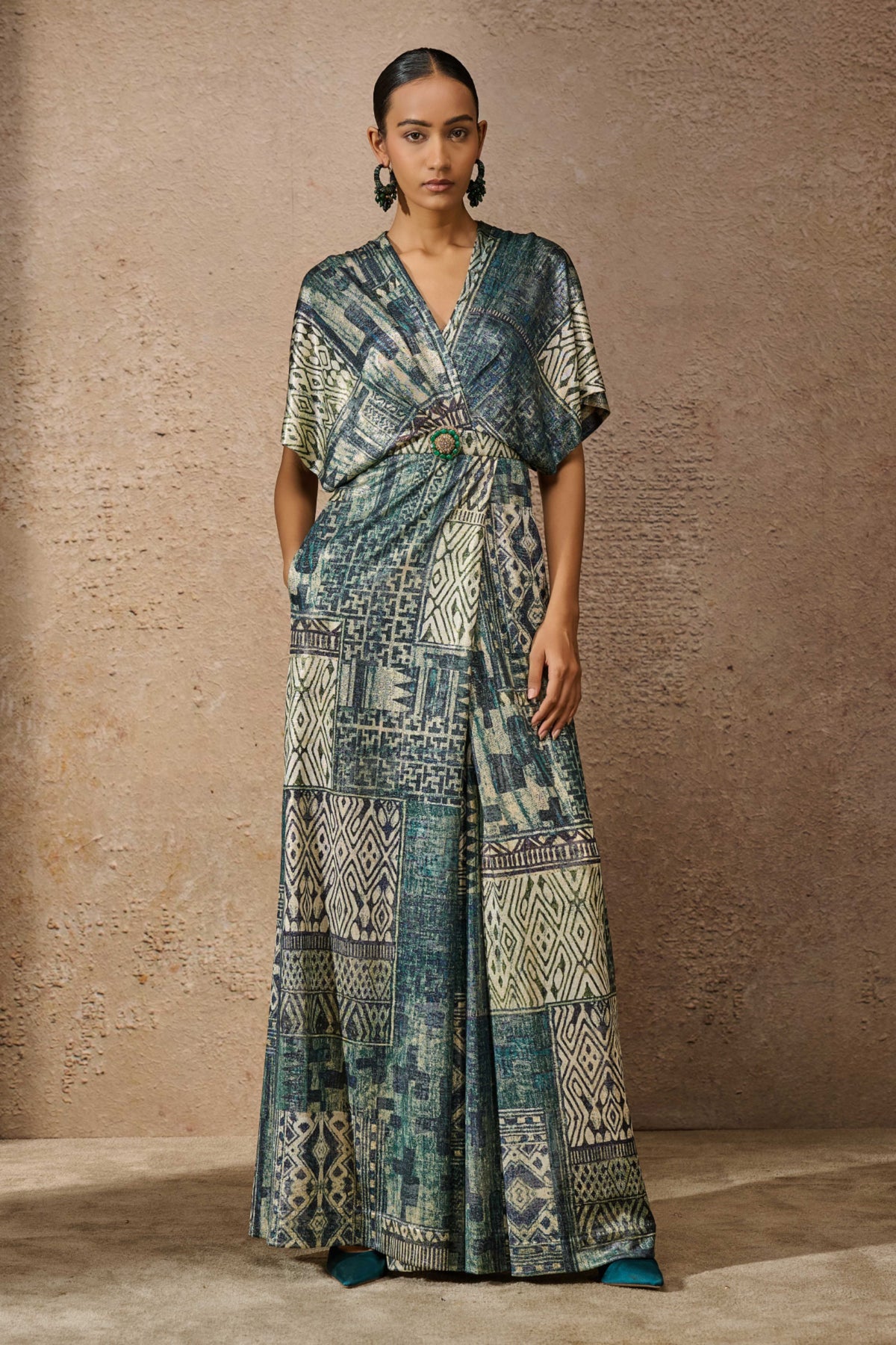 Signature Printed Peacock Jumpsuit