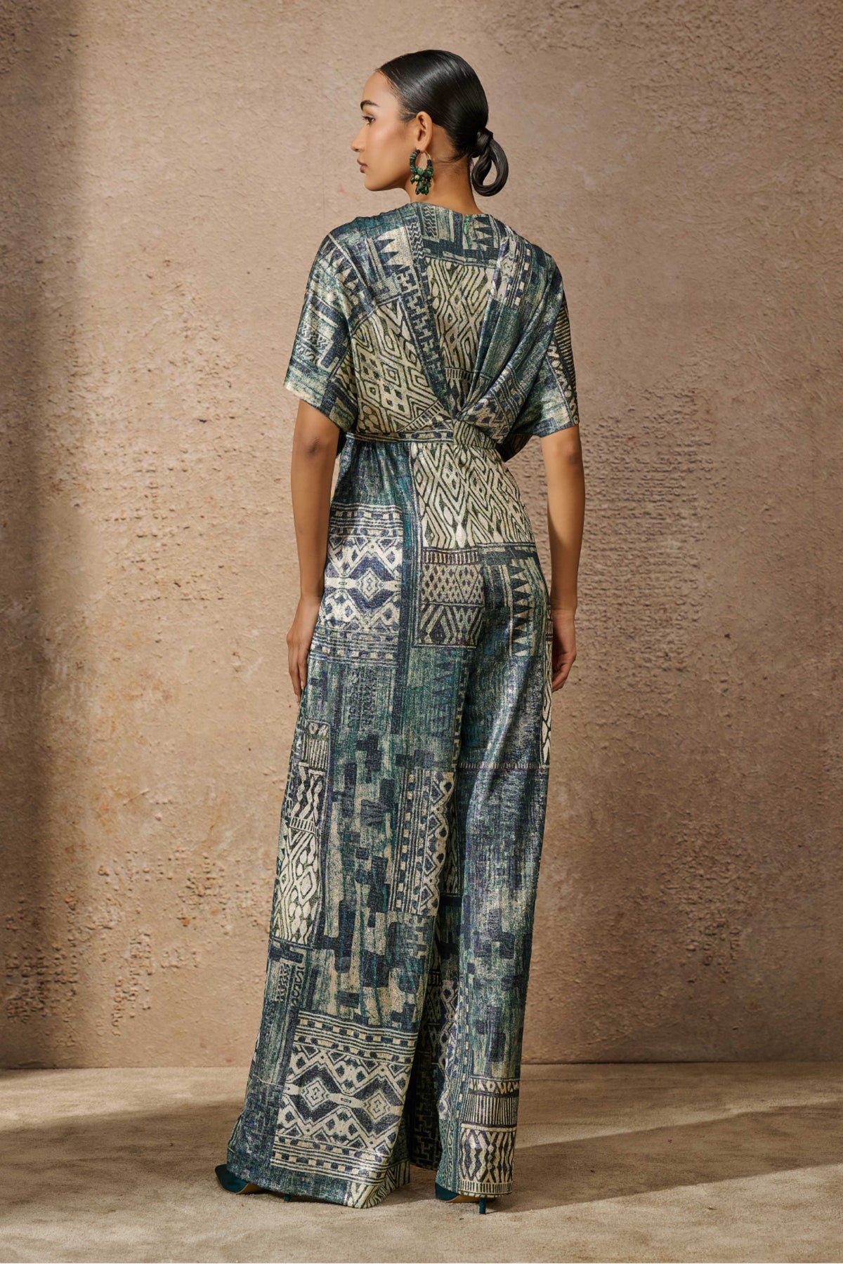 Signature Printed Peacock Jumpsuit