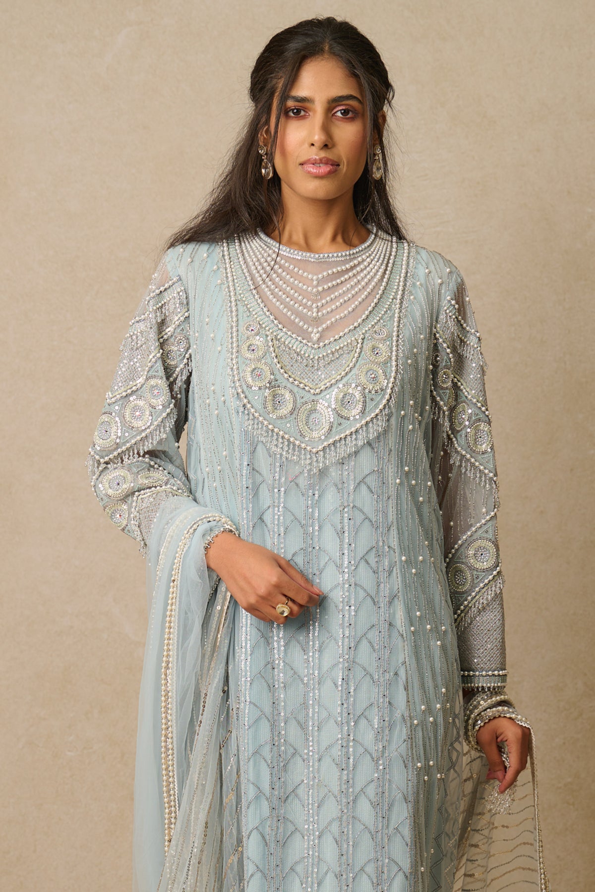 Powder Blue Churidar