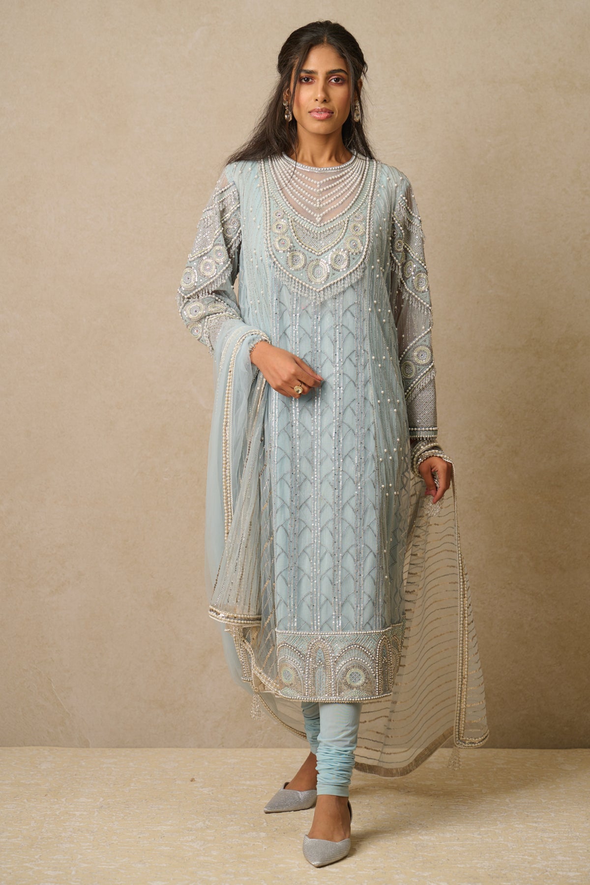 Powder Blue Churidar
