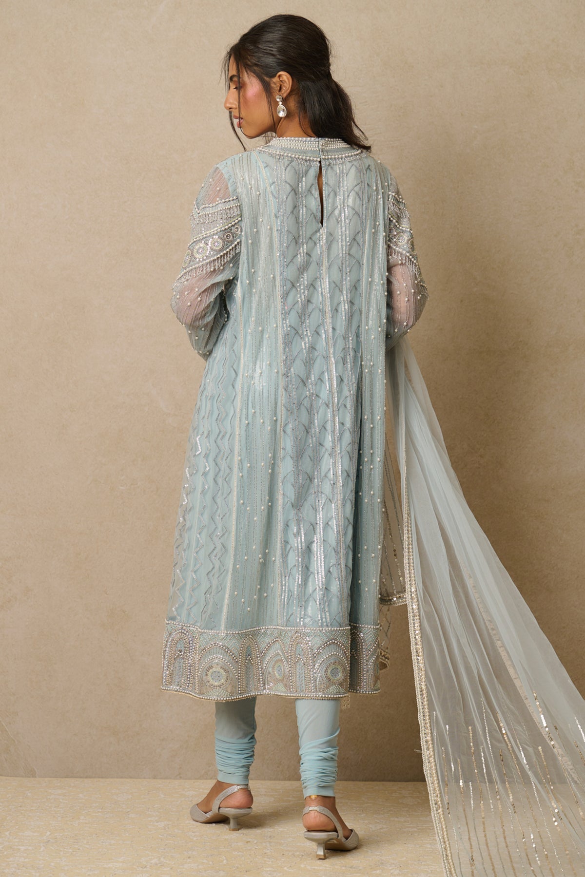 Powder Blue Churidar