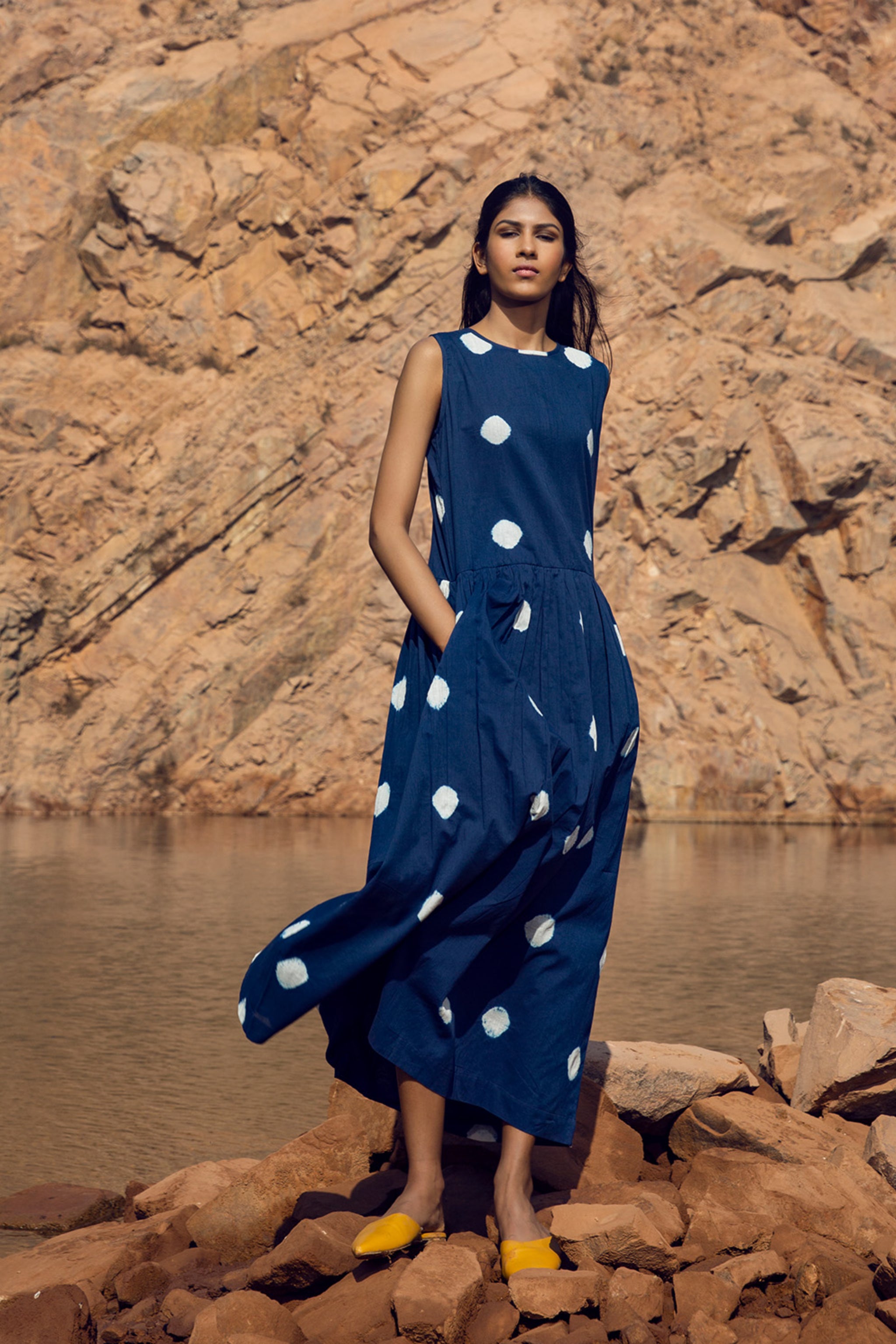 Indigo Blue Dress - Elahe Indigo Blue Dress - Elahe