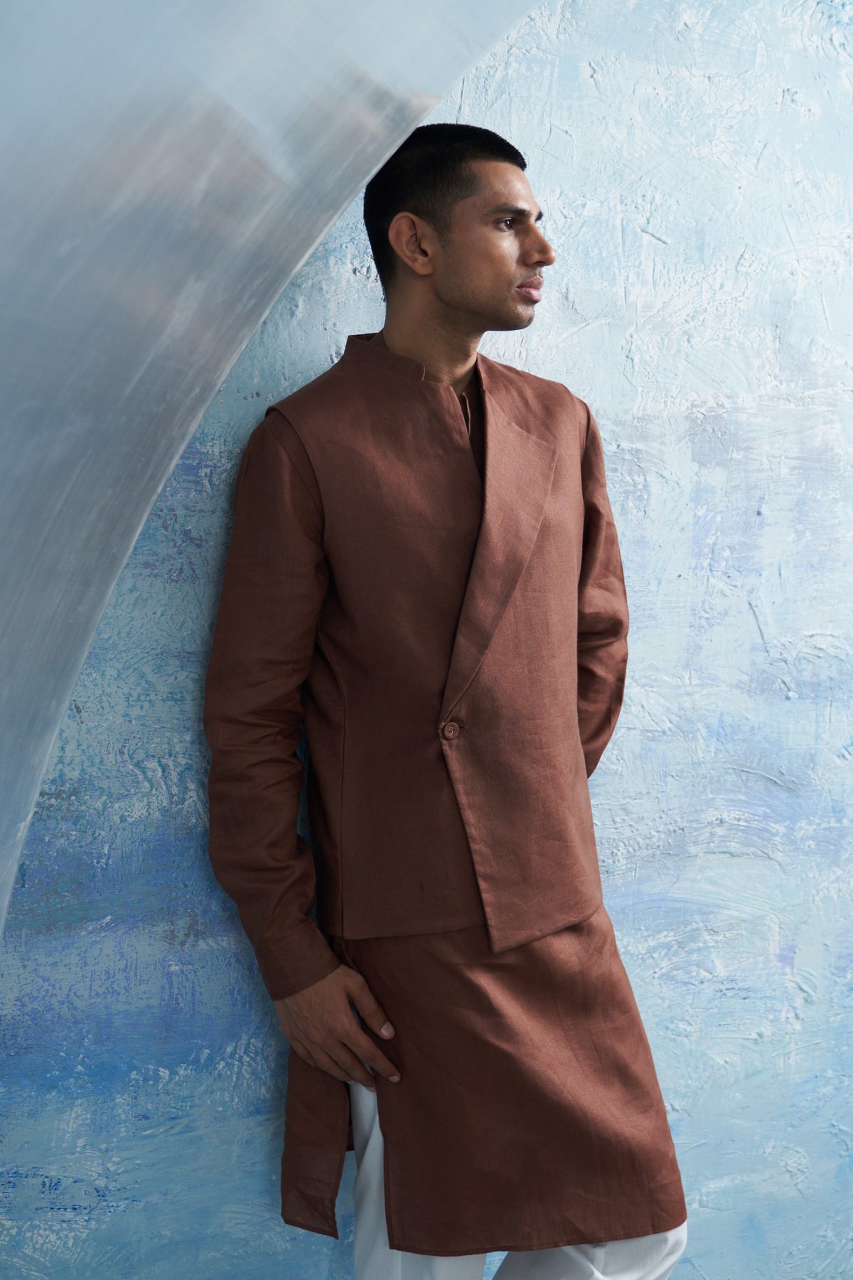 Straight Kurta Set With Jacket