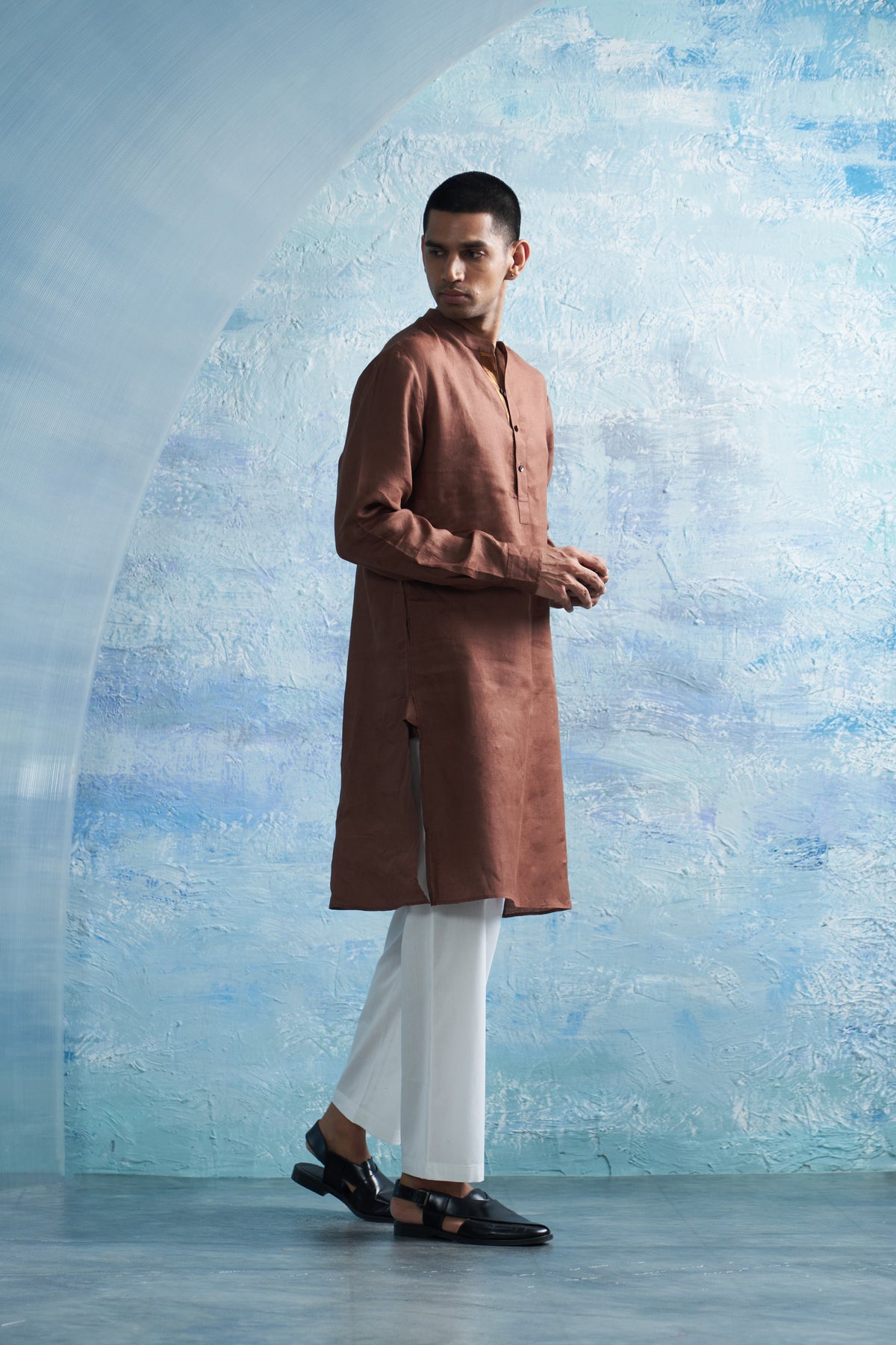 Straight Kurta Set With Jacket