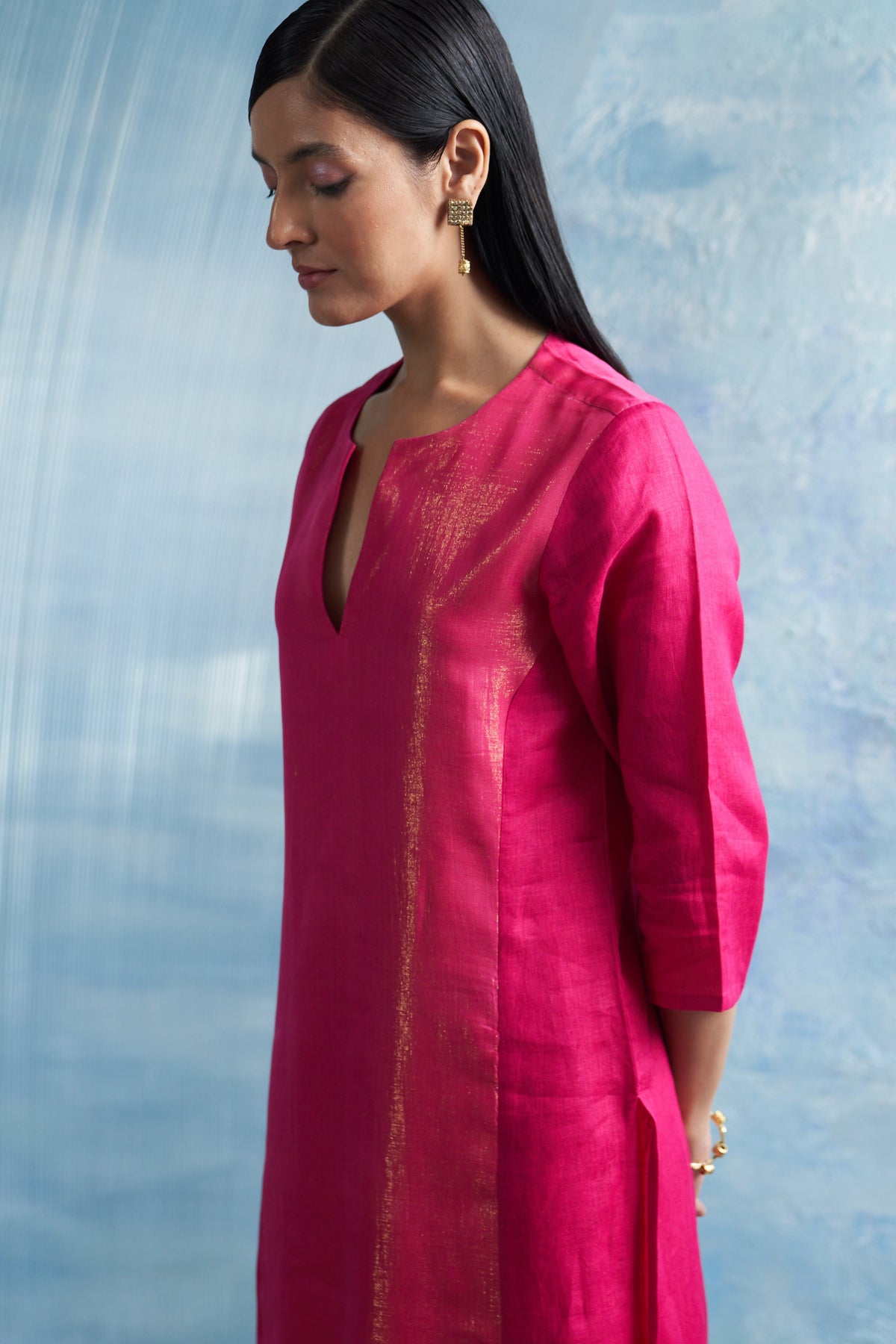 Aura Fuschia Kurta Set