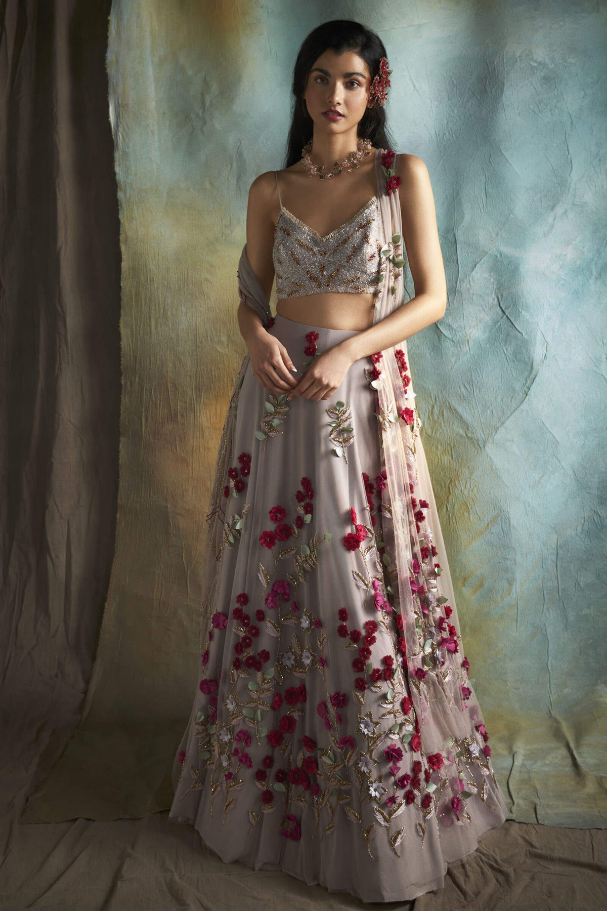 Pink Petunia Lehenga Set