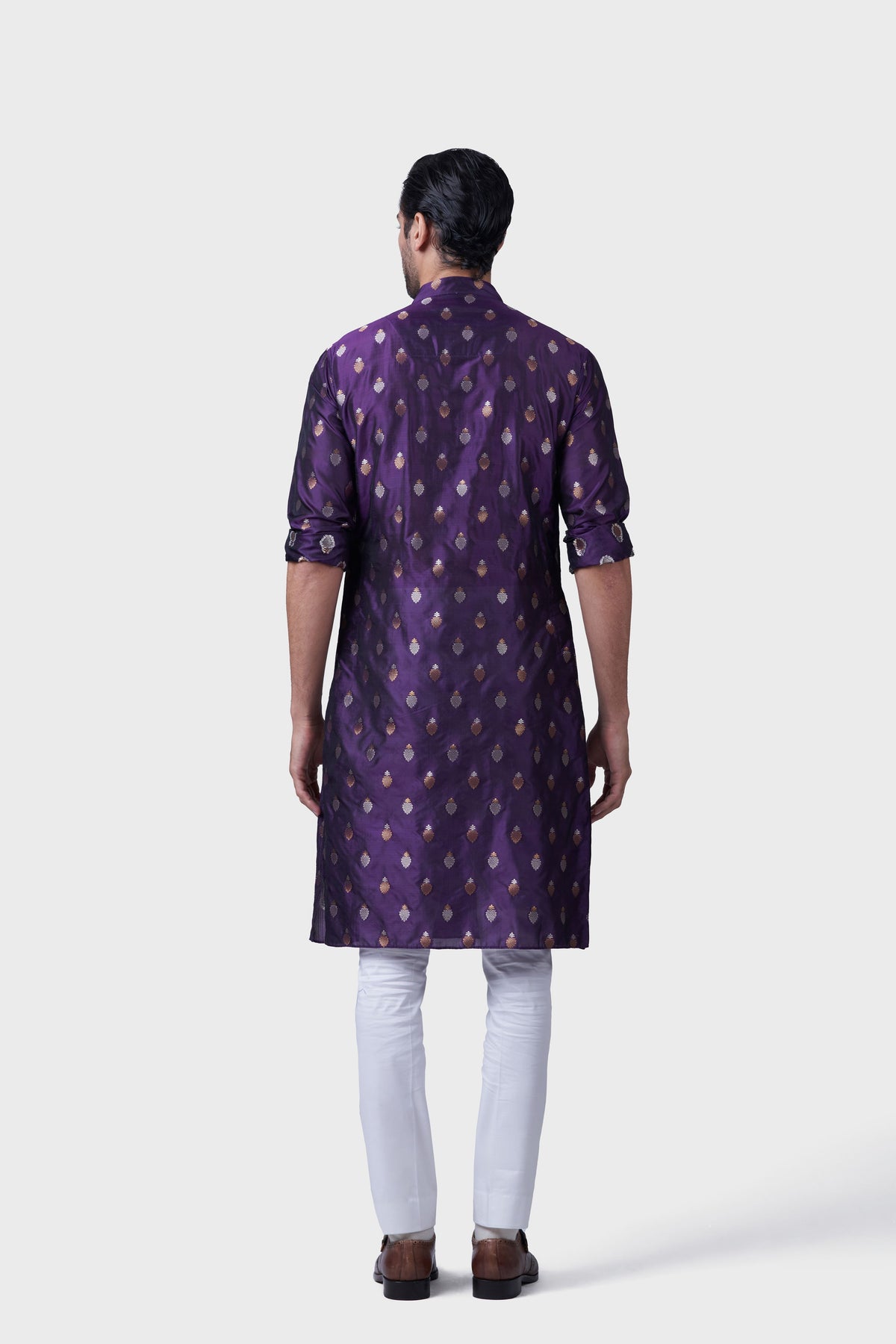 The Aubergine Butti Kurta