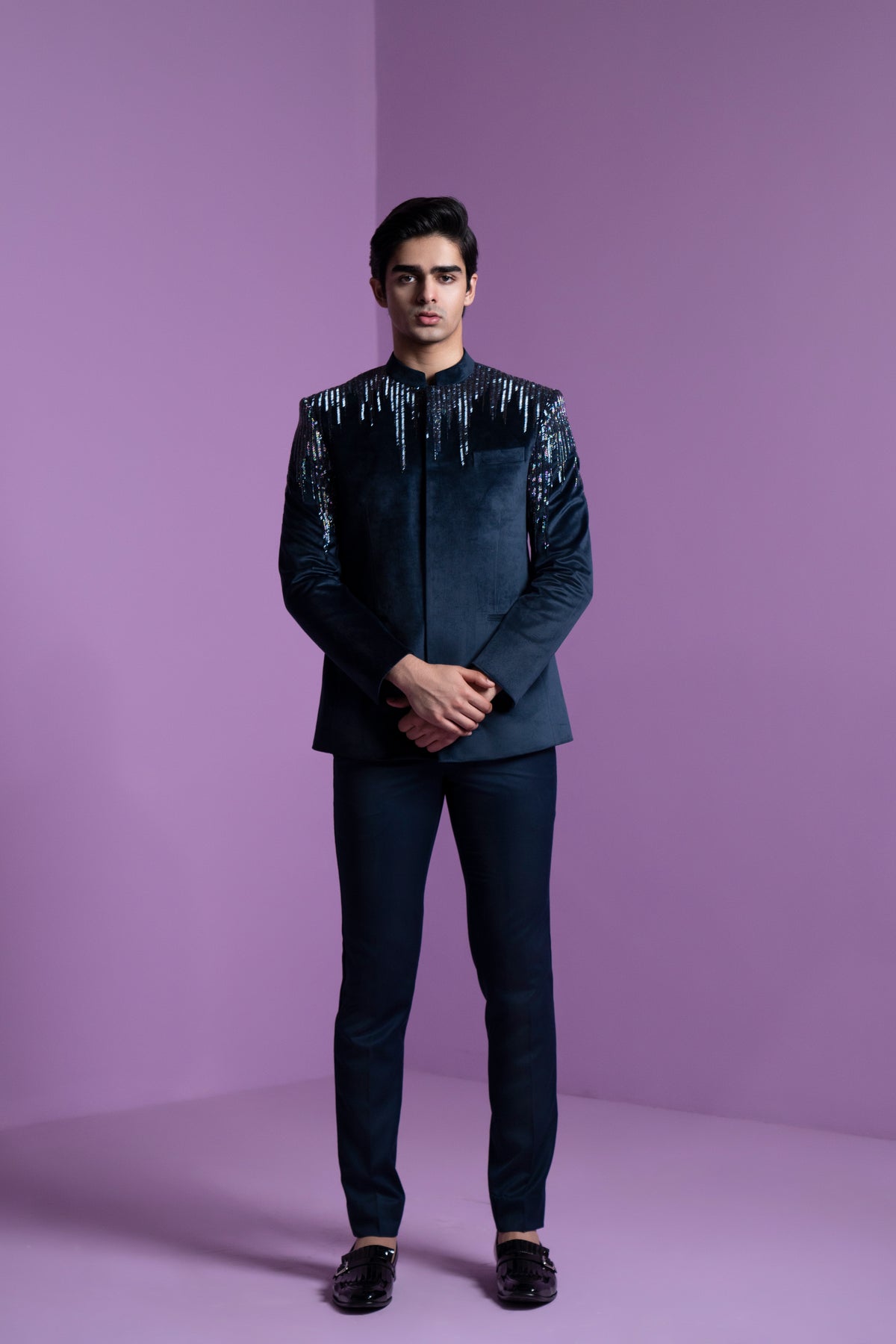 Astral Prism Bandhgala Set