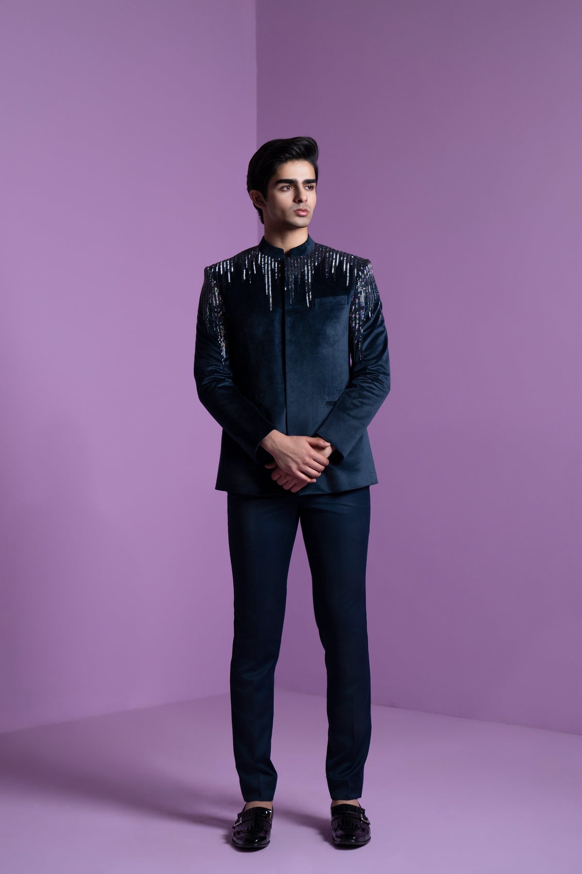 Astral Prism Bandhgala Set