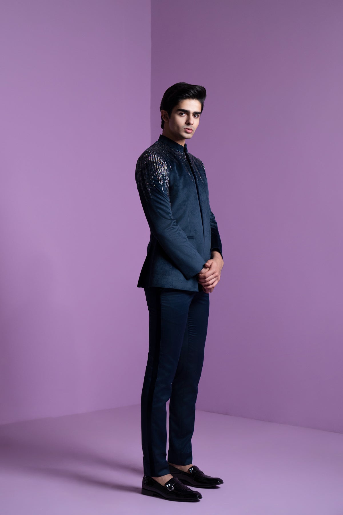 Astral Prism Bandhgala Set
