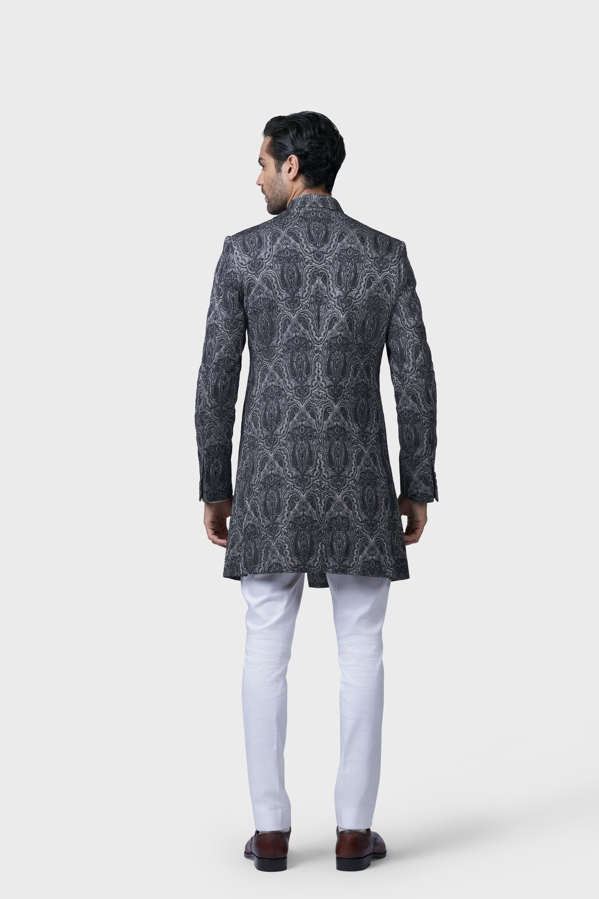 The Paisley Damask Achkan
