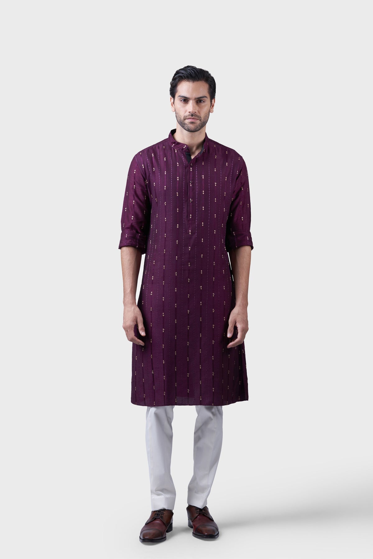 The Linear Textured Kurta