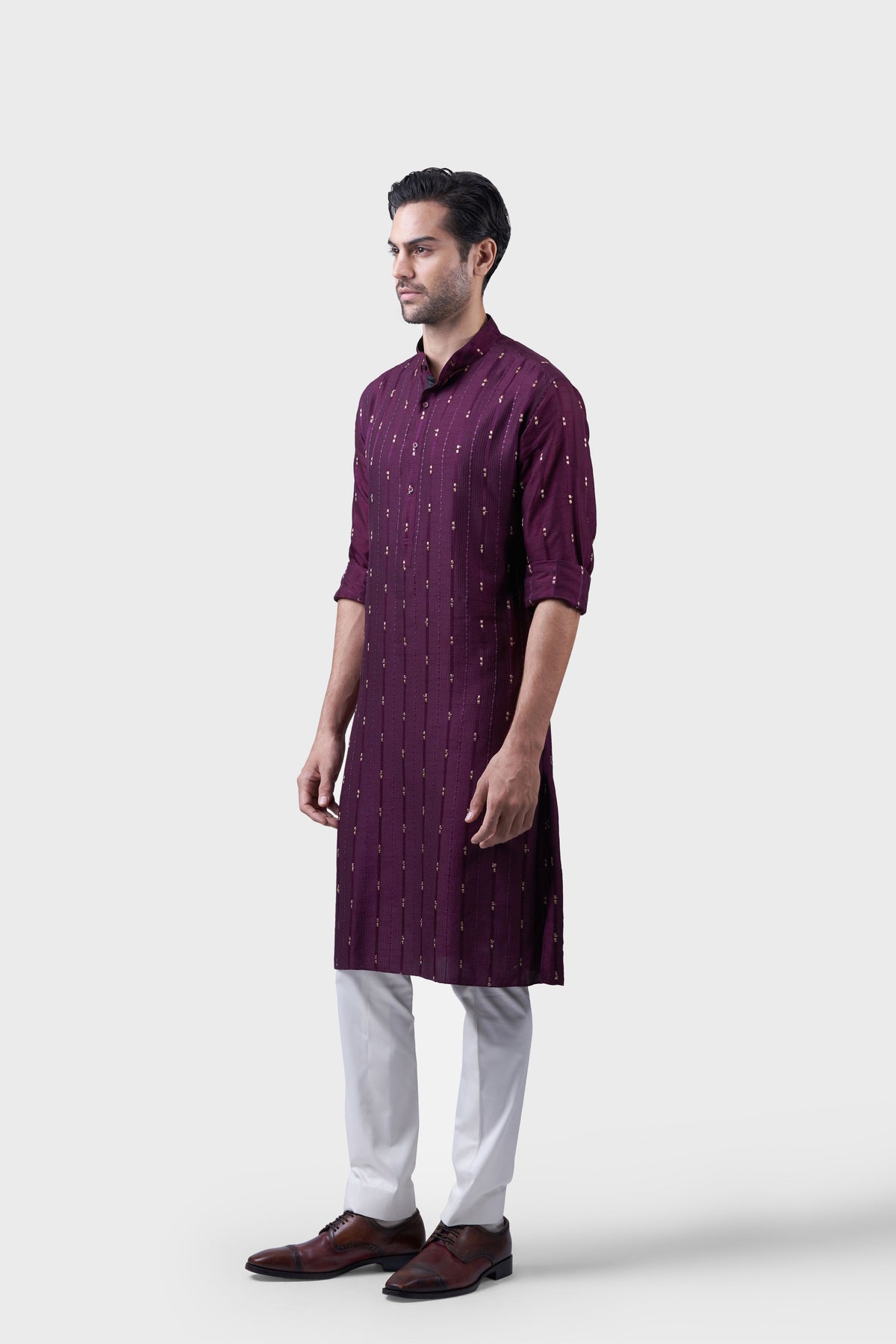 The Linear Textured Kurta