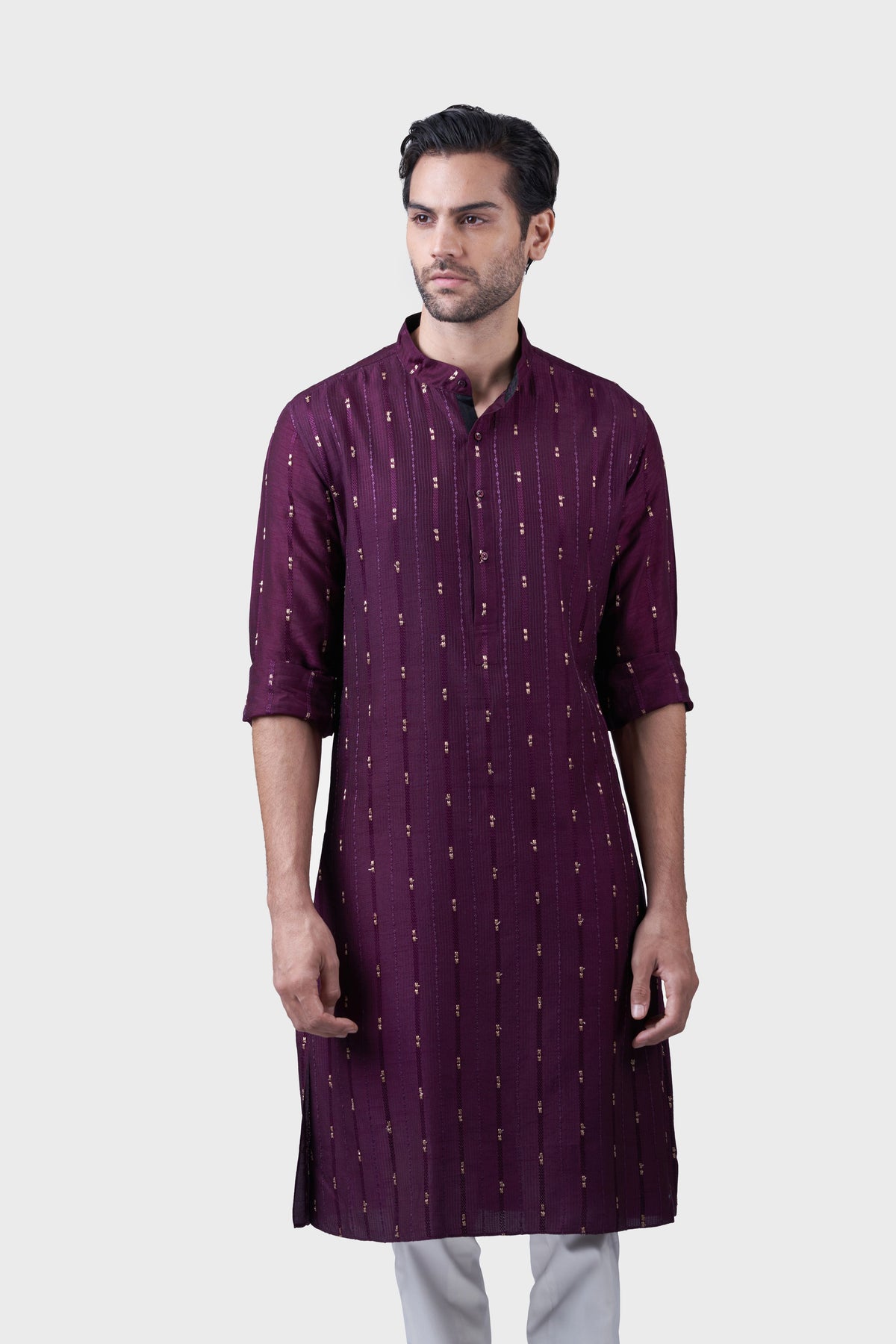 The Linear Textured Kurta