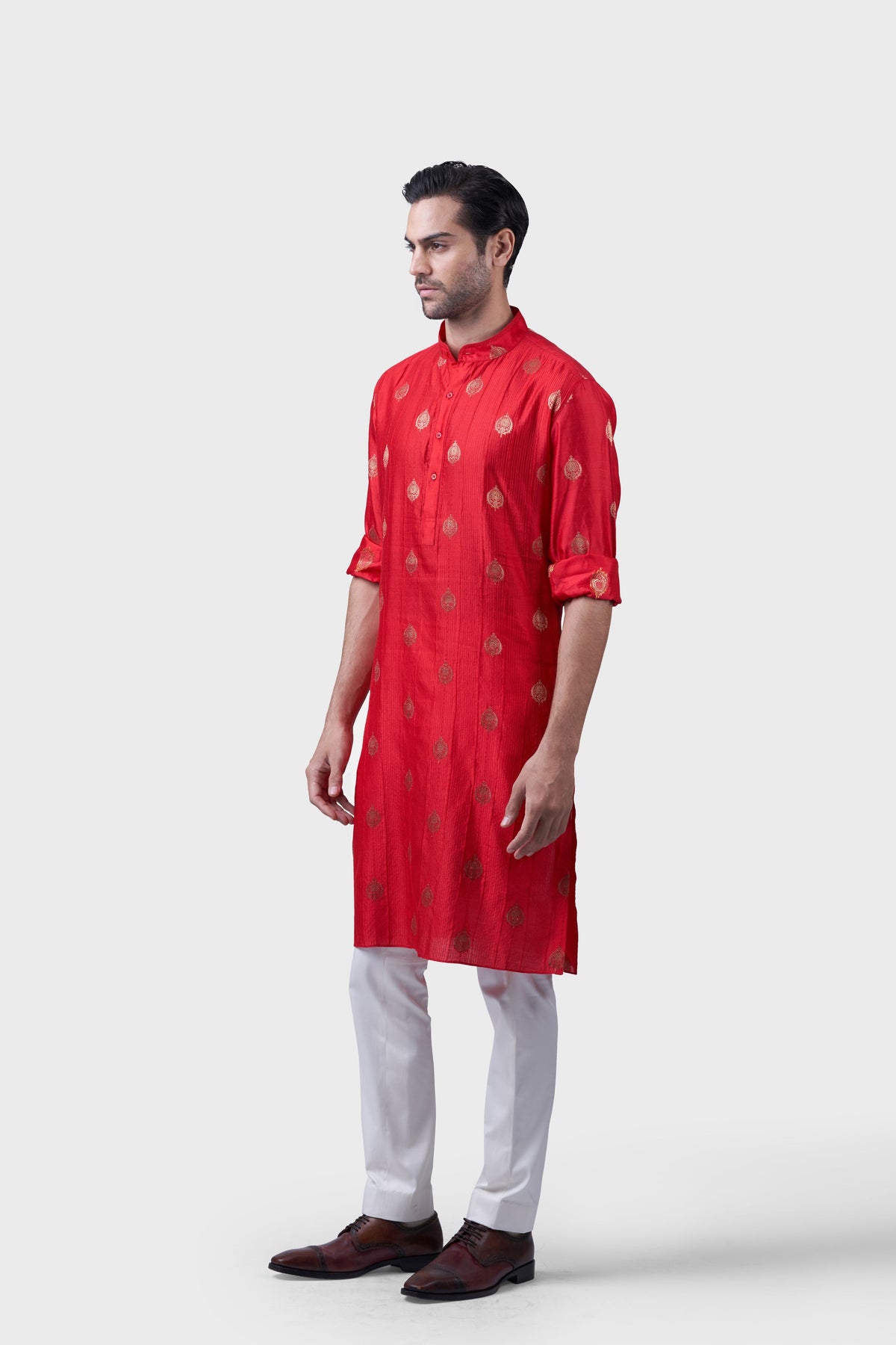 The Gilded Sindoori Kurta