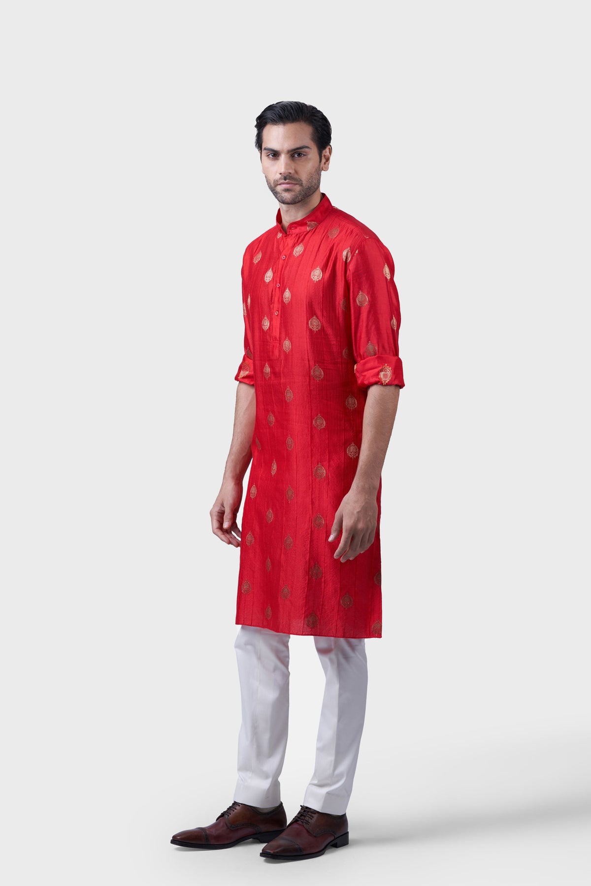 The Gilded Sindoori Kurta