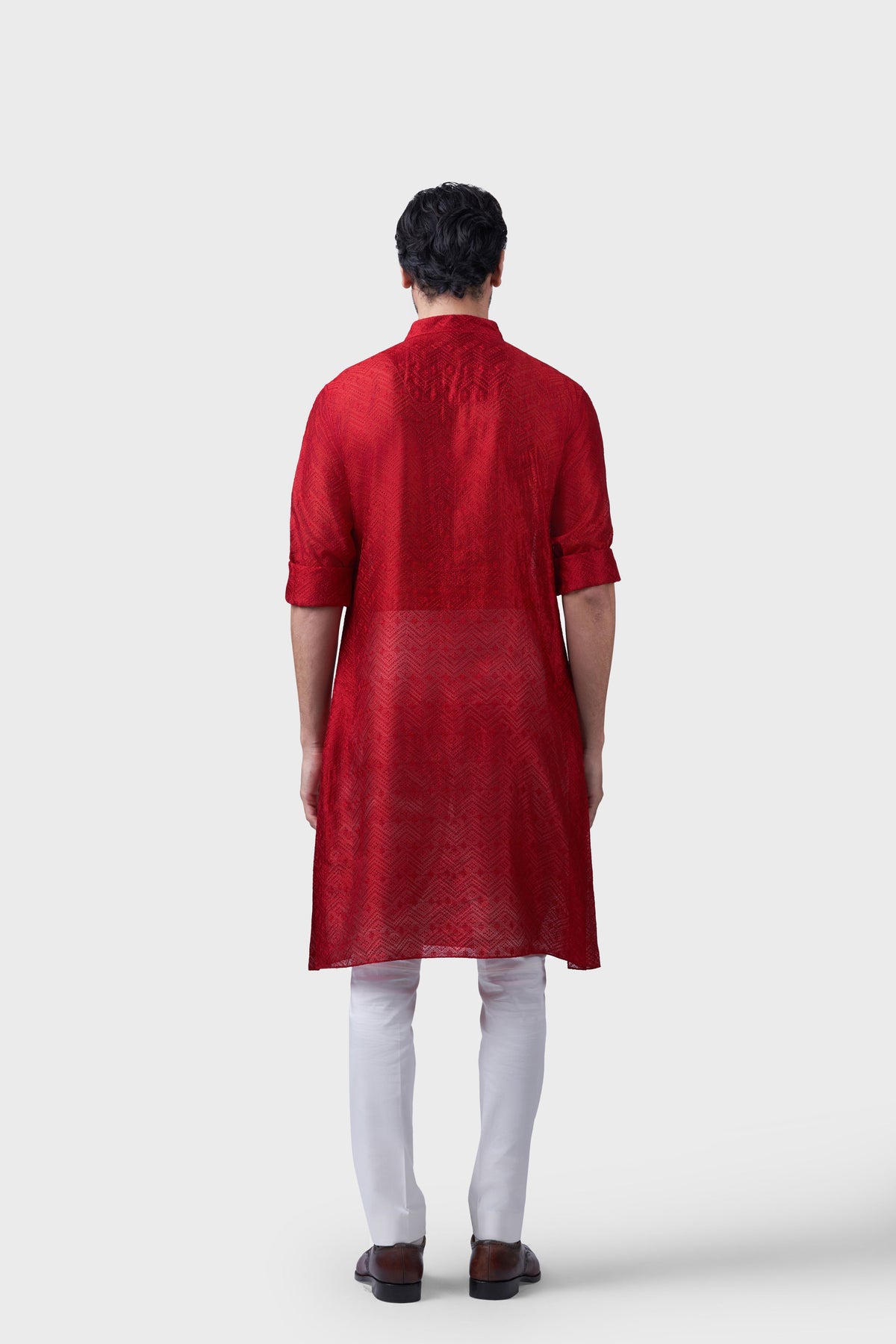 The Gilded Scarlet Kurta