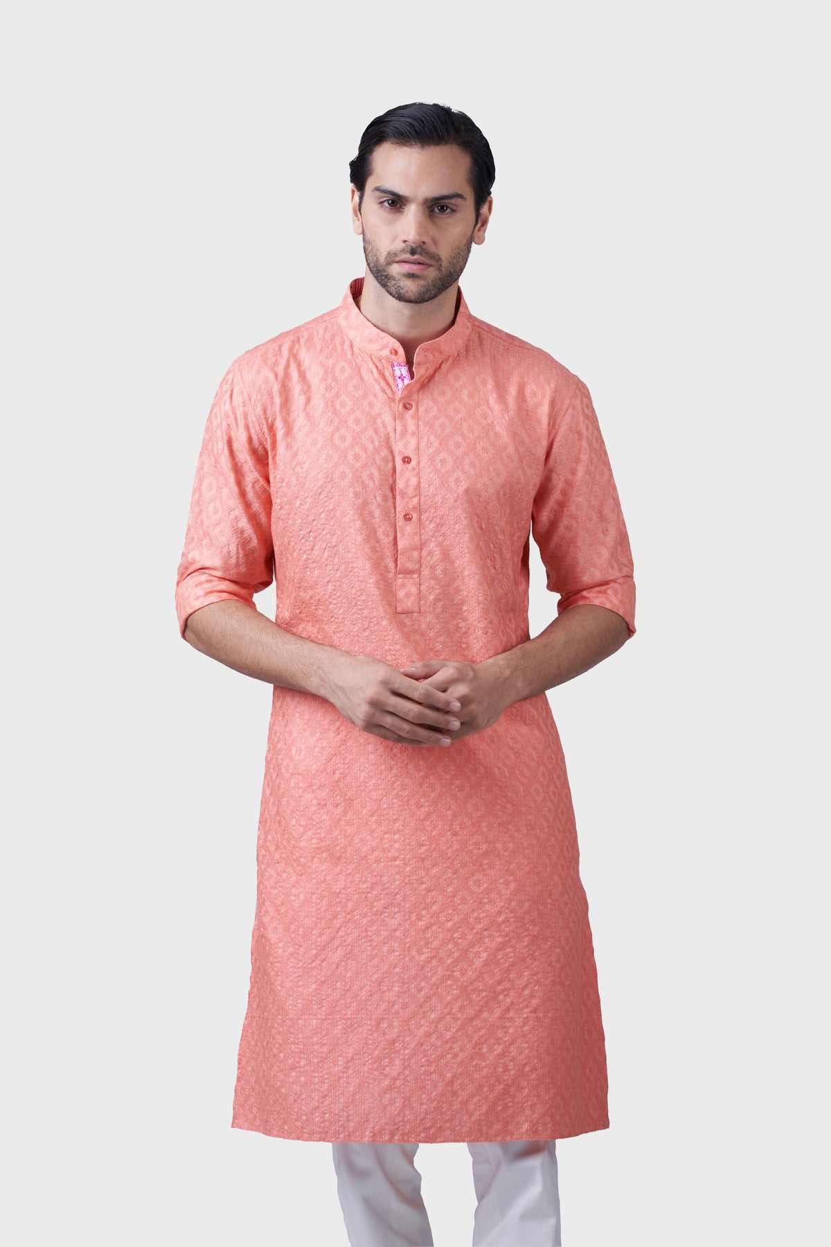 The Cantaloupe Textured Kurta