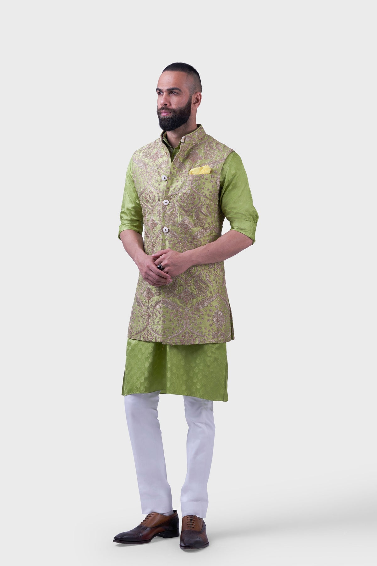 The Bikaner Long Waistcoat