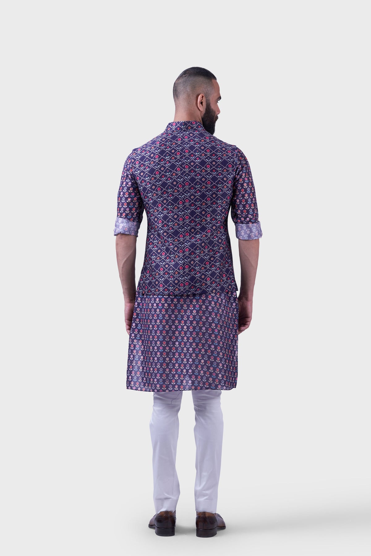 The Printed Jharokha Butti Waistcoat