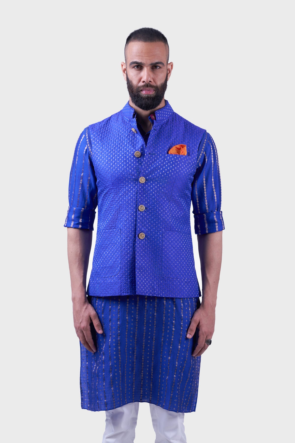 The Ultraviolet Zari Waistcoat