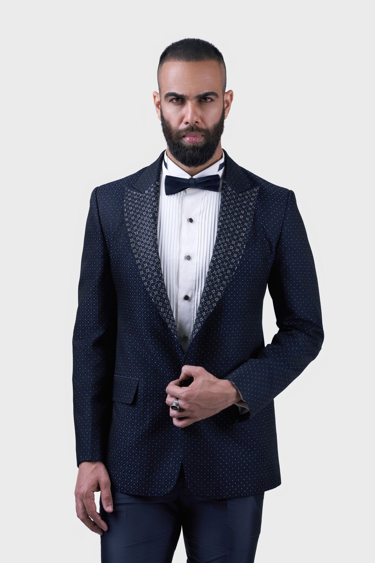 The Patterned Tuxedo Jacket