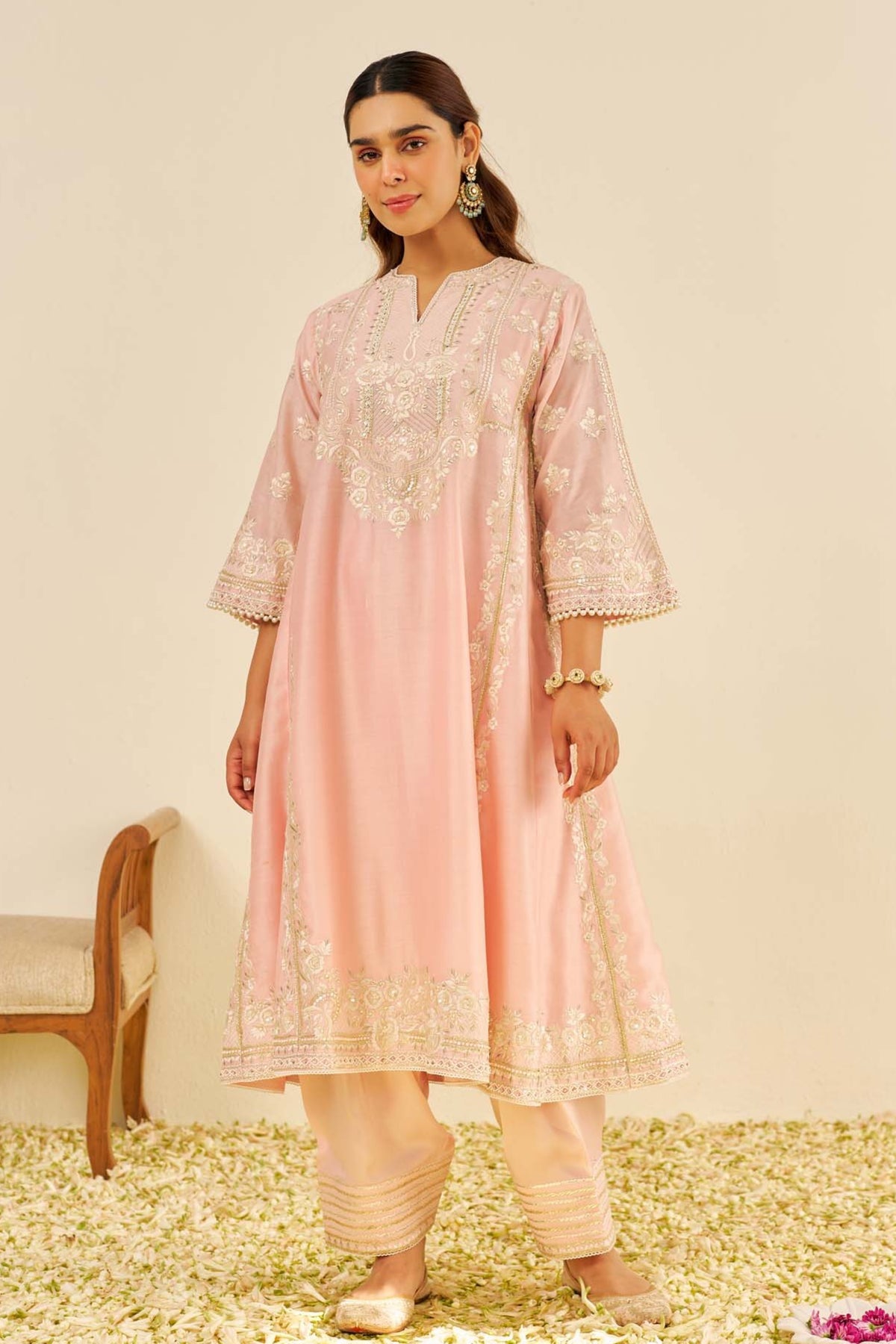 Maziya Blush Kurta Set