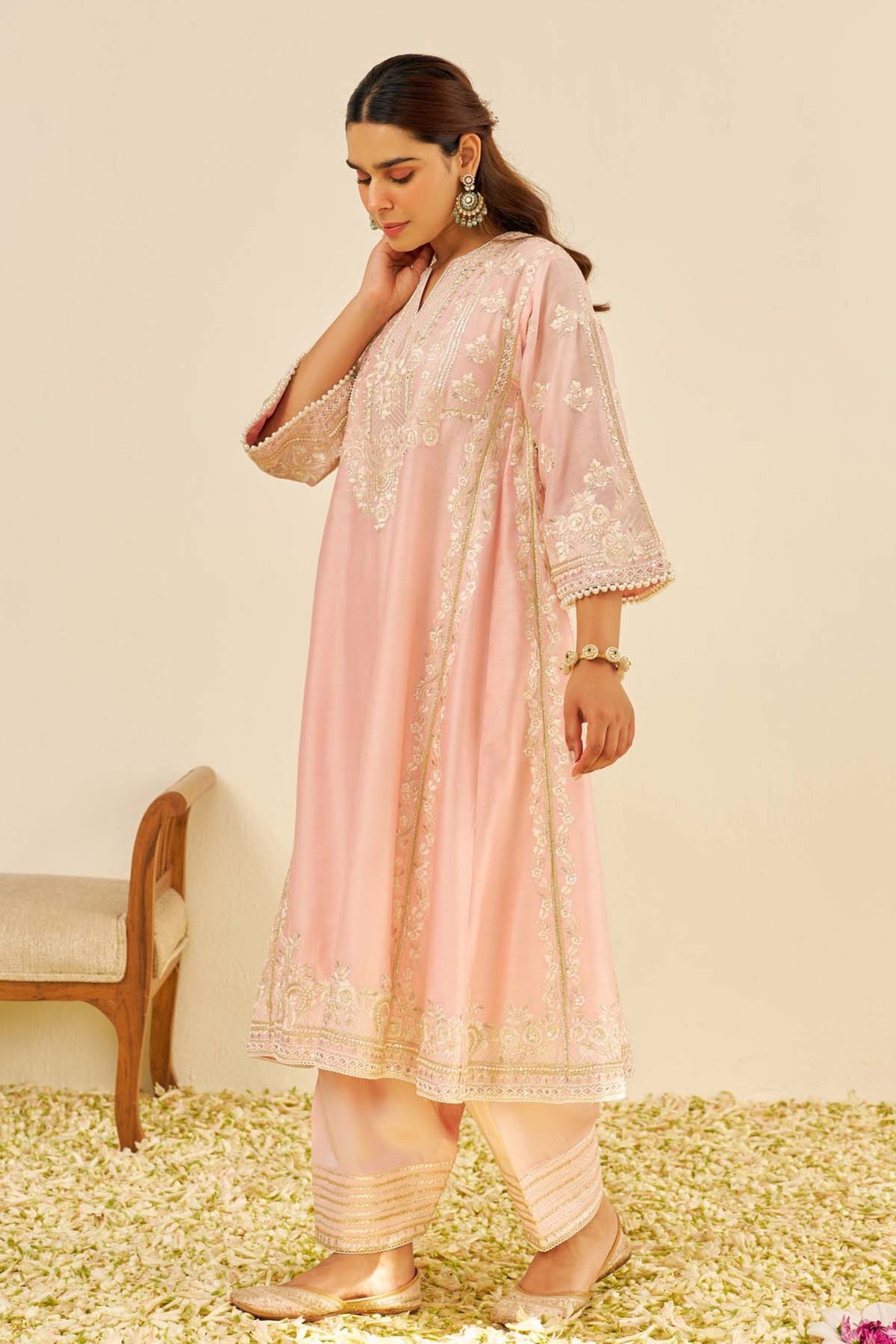 Maziya Blush Kurta Set