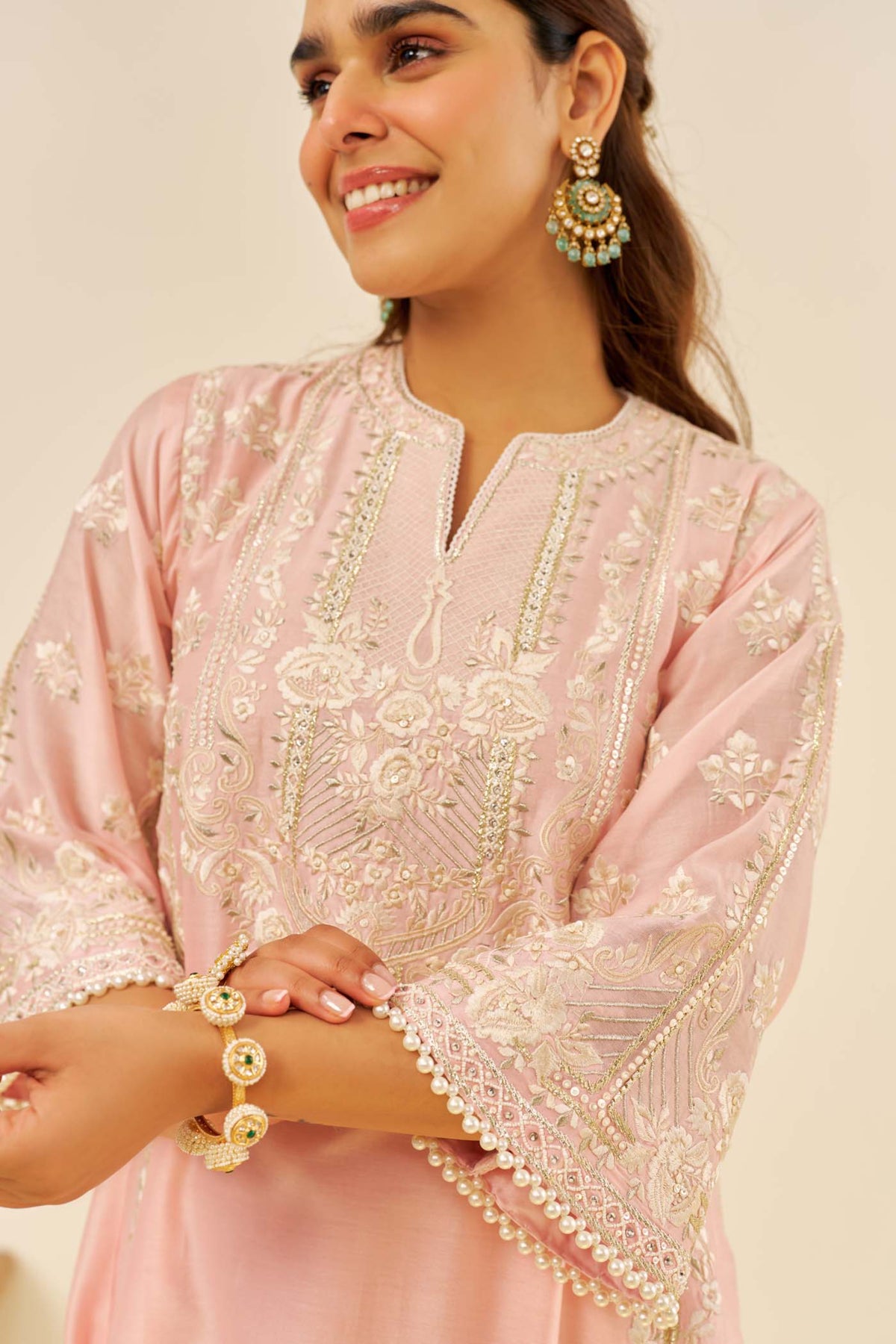 Maziya Blush Kurta Set
