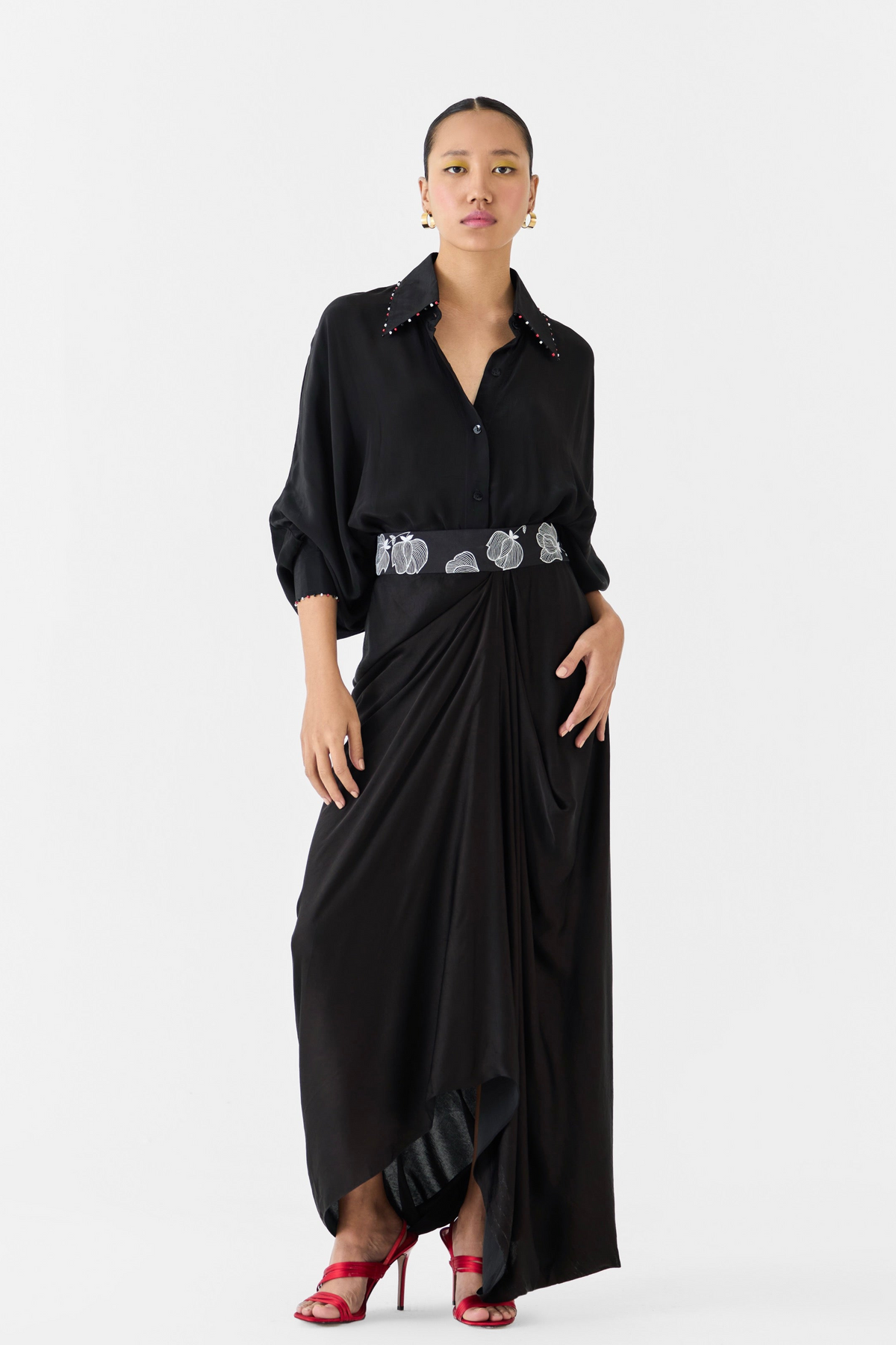 Black Tulip Batwing Co-ord Set
