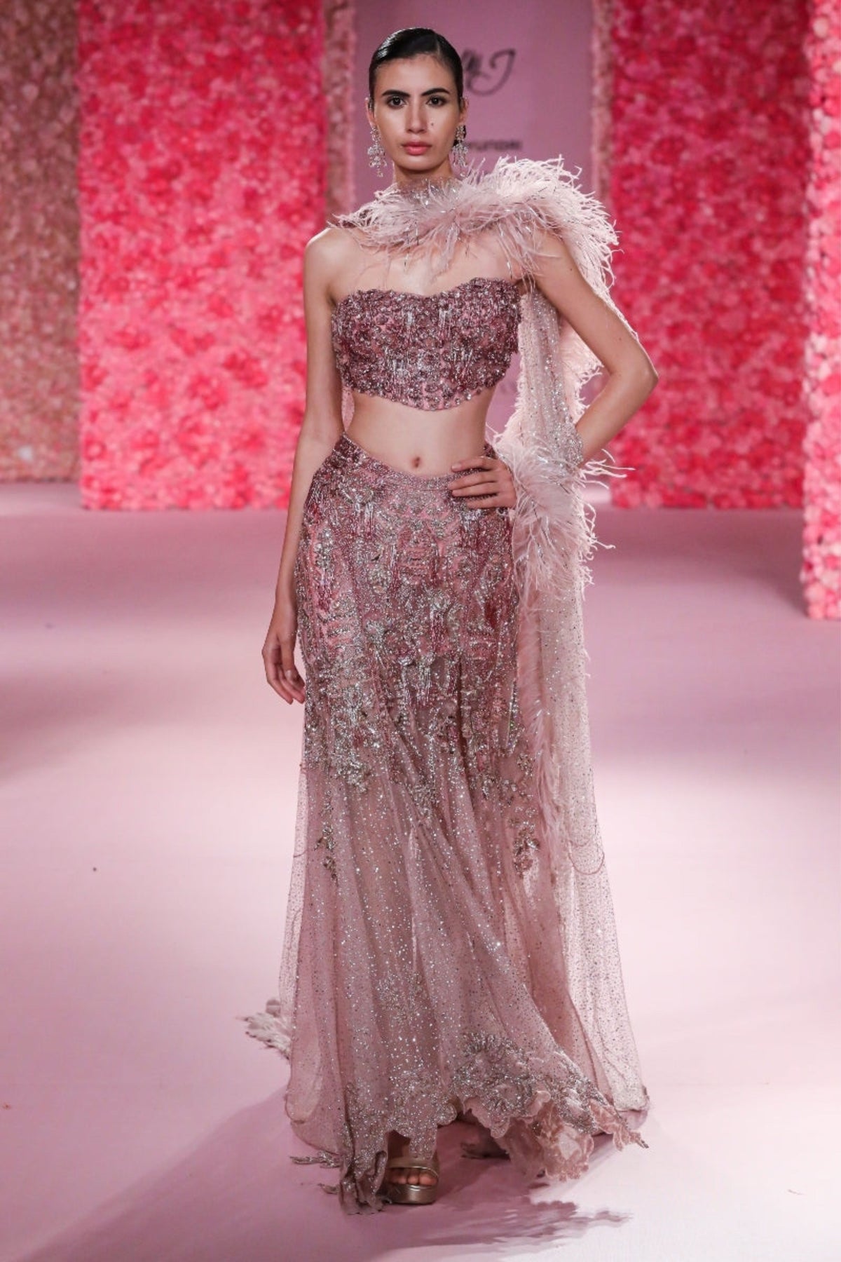 Yvette Mauve Pink Lehenga Set