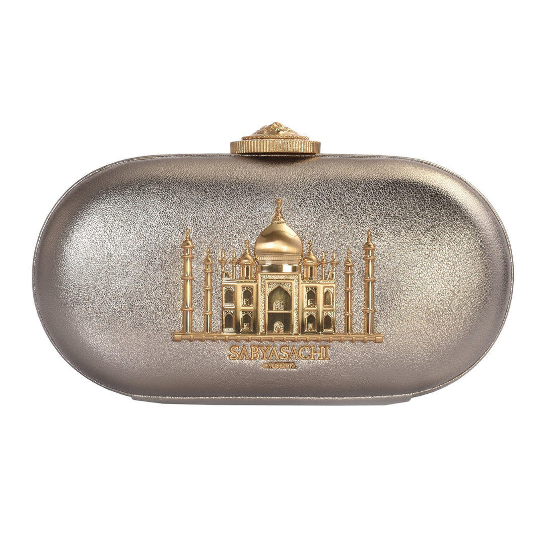 The Taj Minaudiere Clutch 1.2 in Silver
