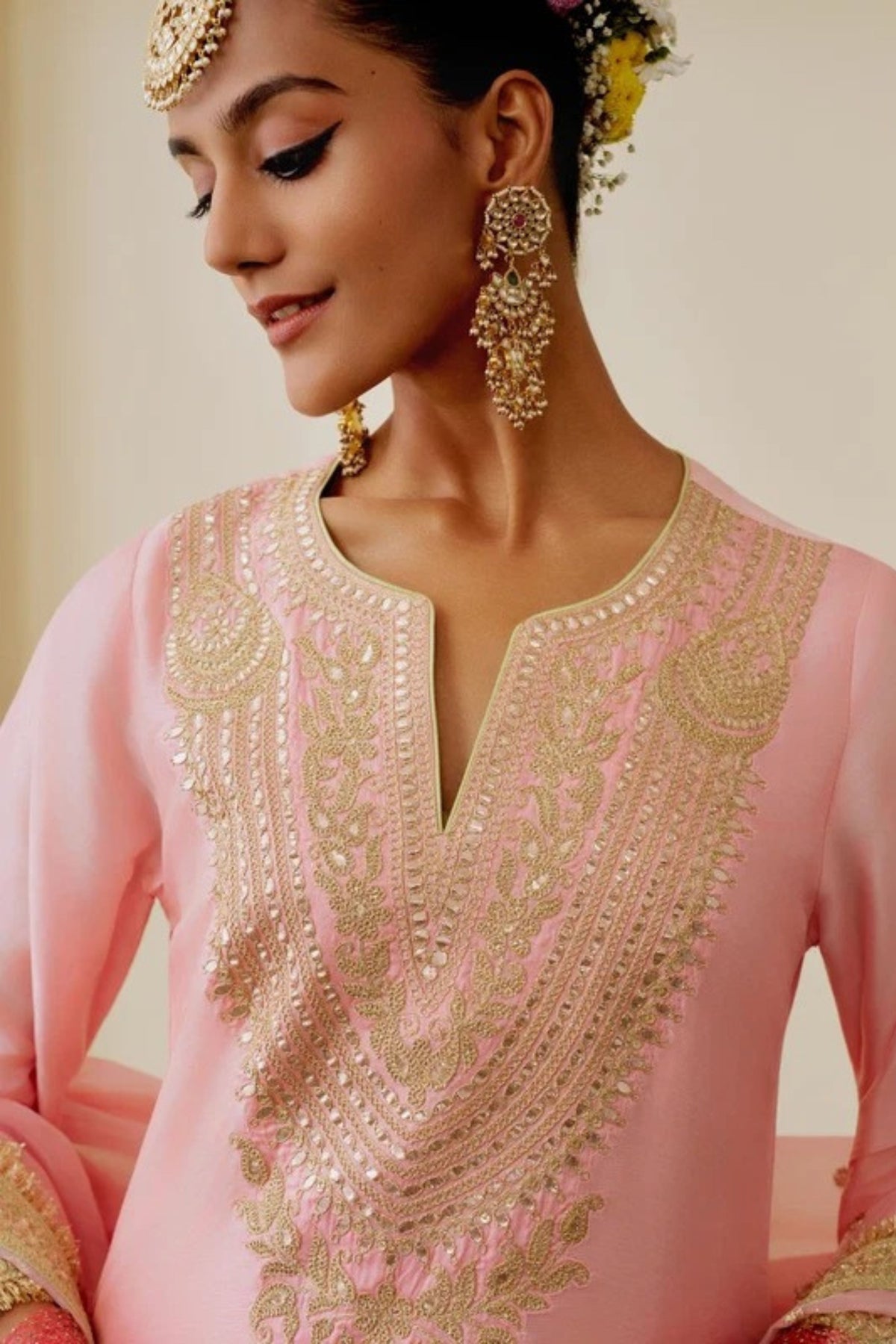Shaazneen Pink Sharara Set