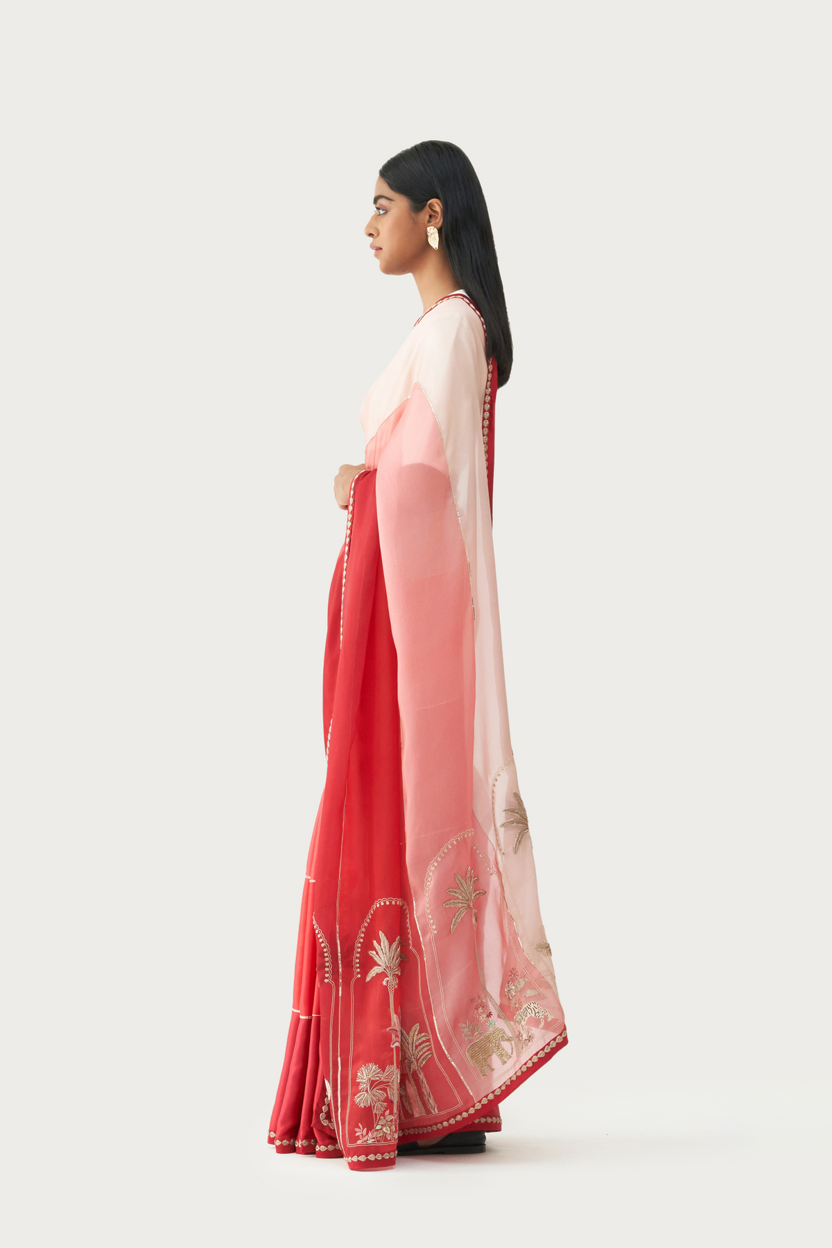Meknes ruby saree