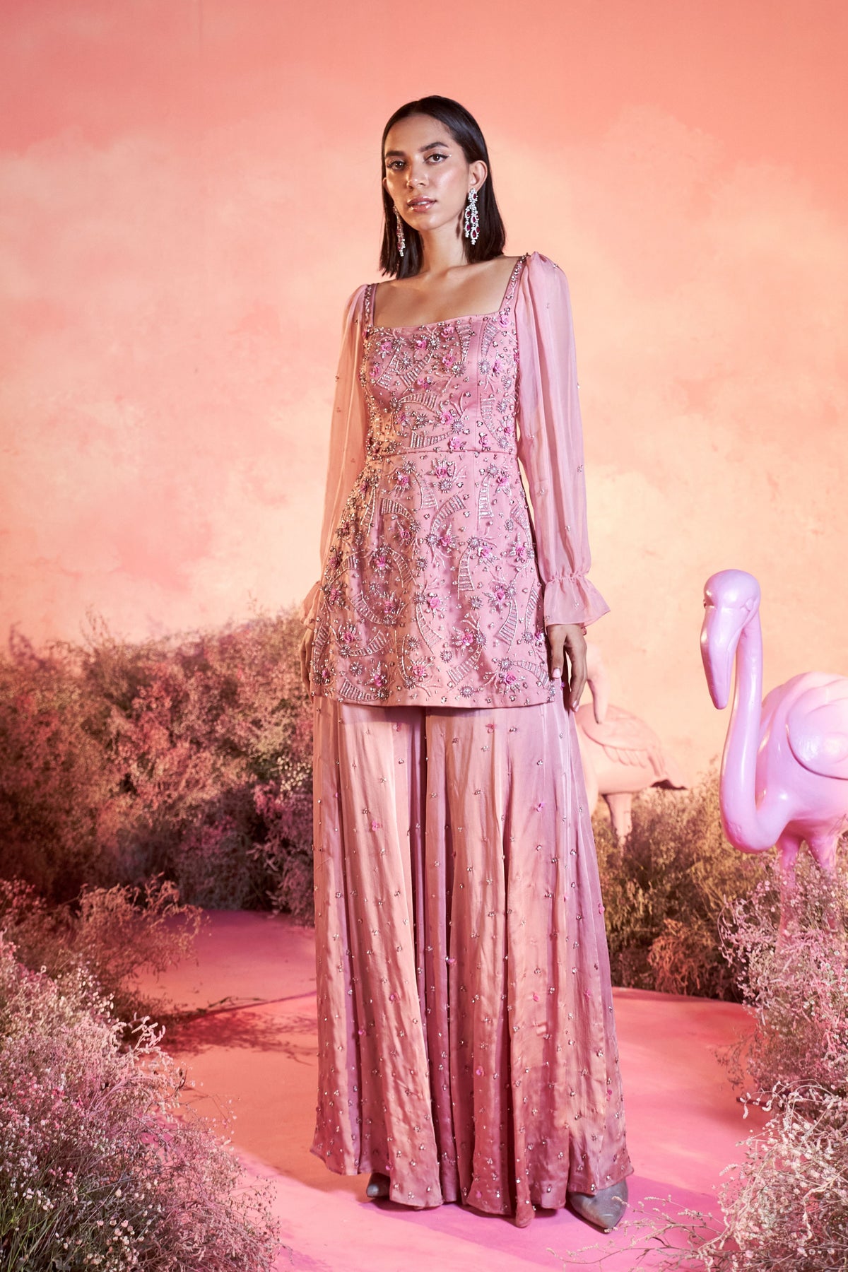 Swan Sharara Set