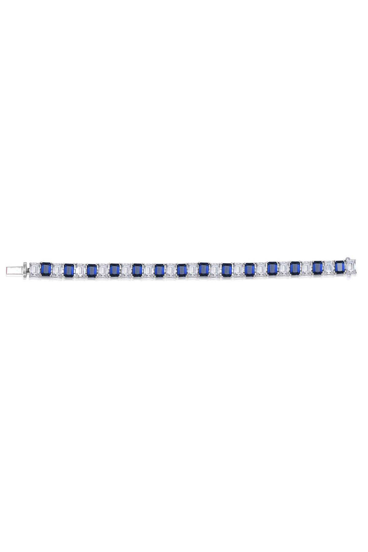 Octagon Shaped Sapphire Bracelet