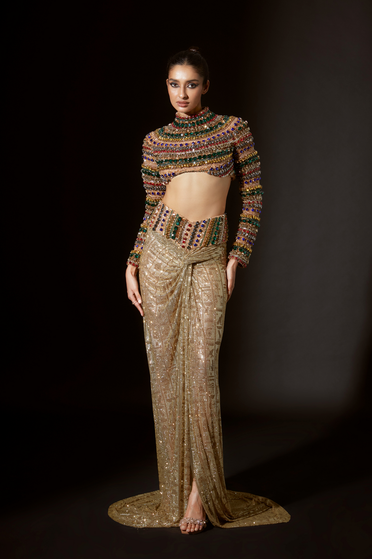 Multicolor Pharaoh&#39;s Finery Co-ord Set