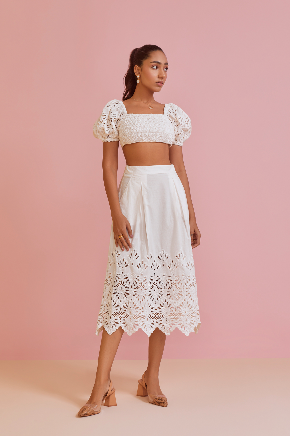 Zoe Set in White