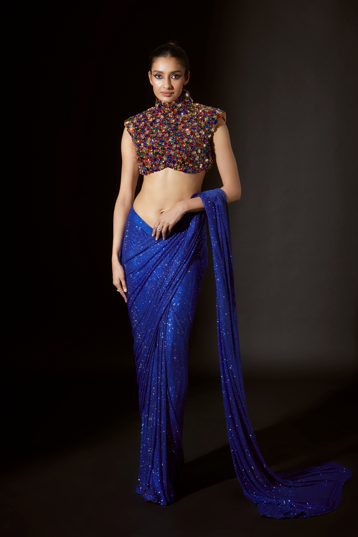 Blue Osiris Saree Set