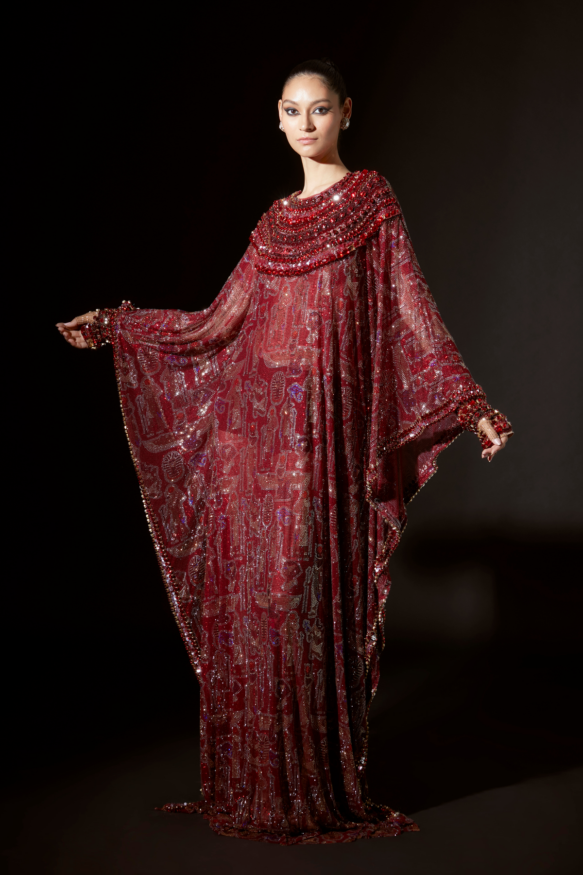 Maroon Kemet Kaftan