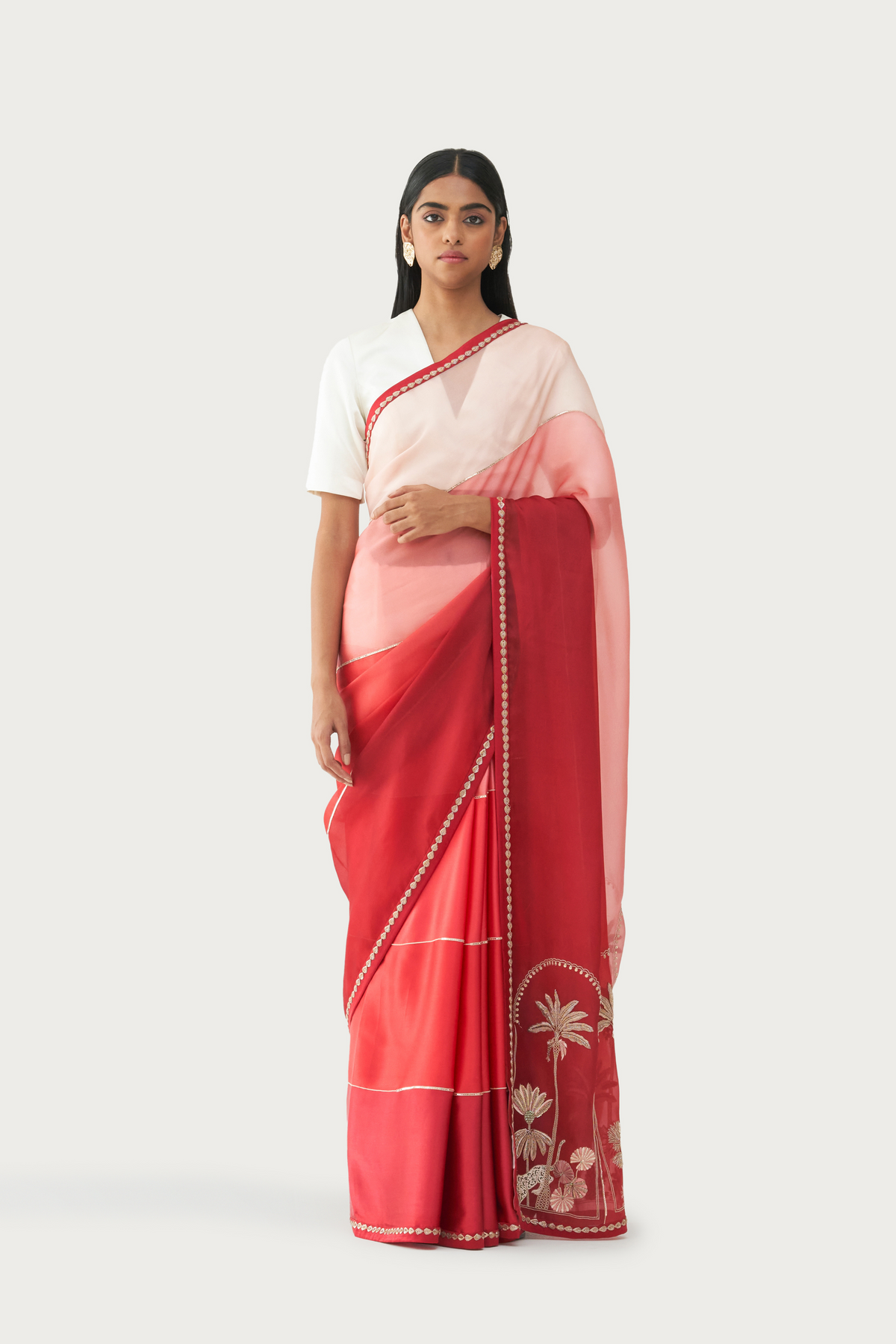 Meknes ruby saree