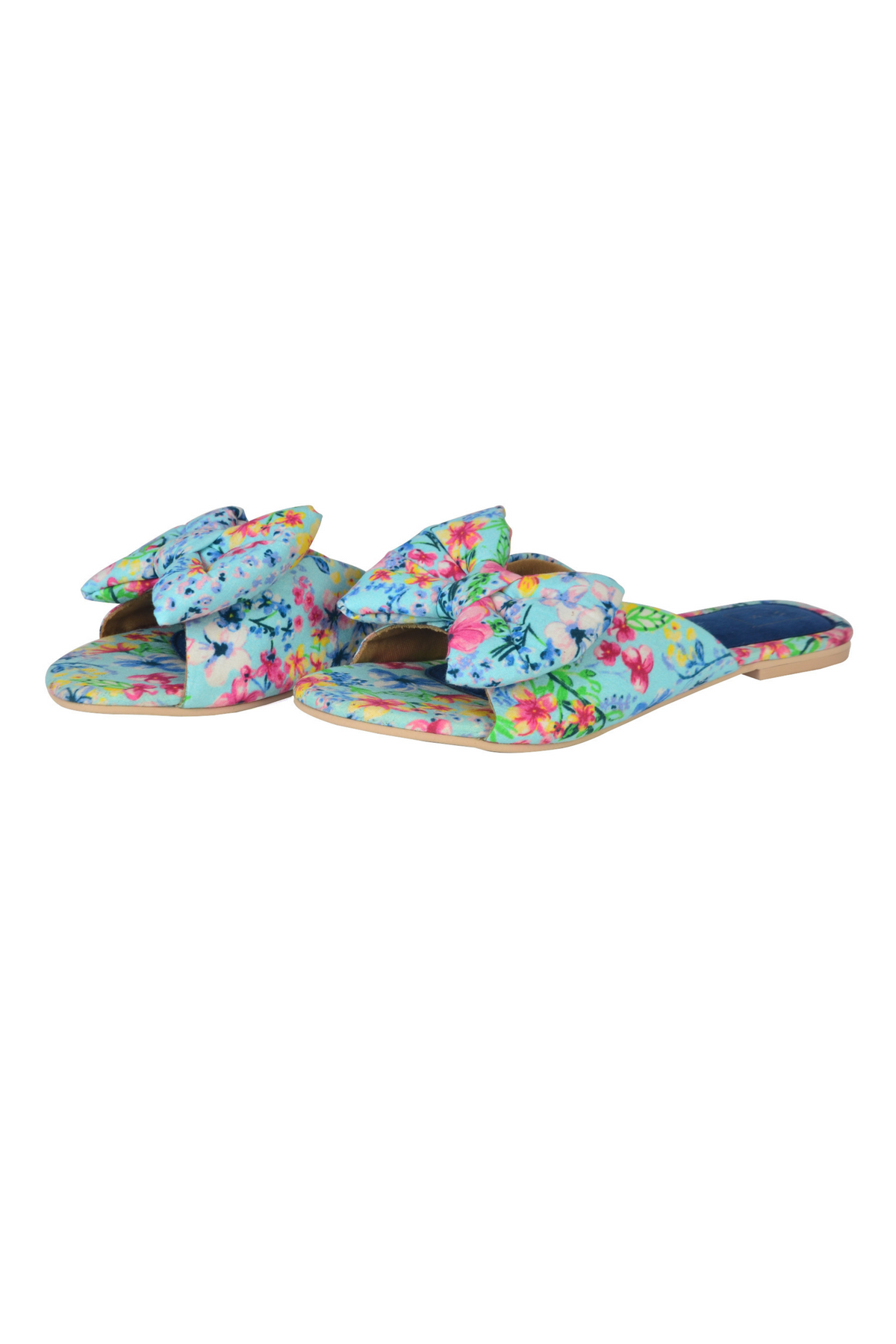 printed multicoloured Claire Sliders