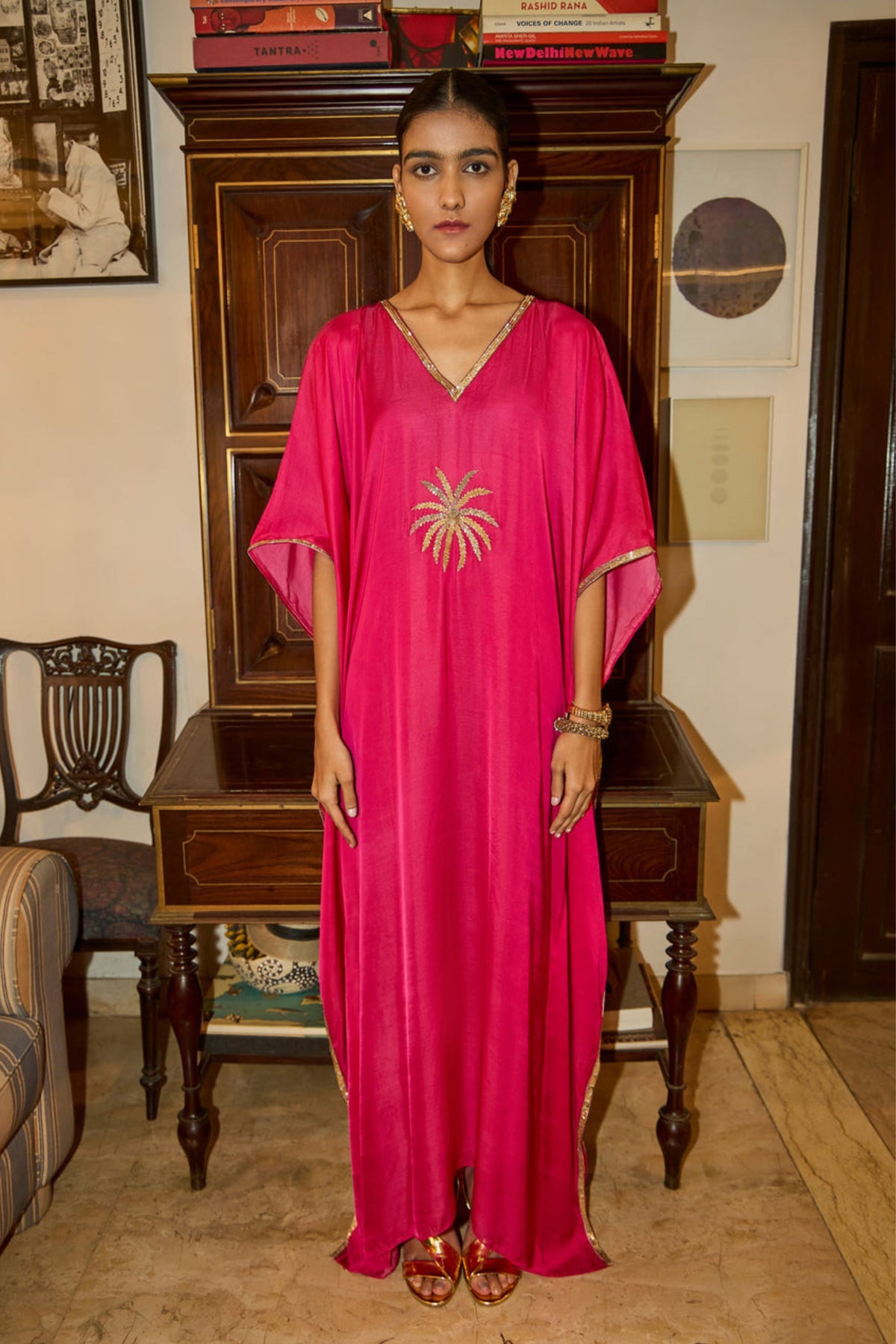 The Sparkler Pink Kaftan