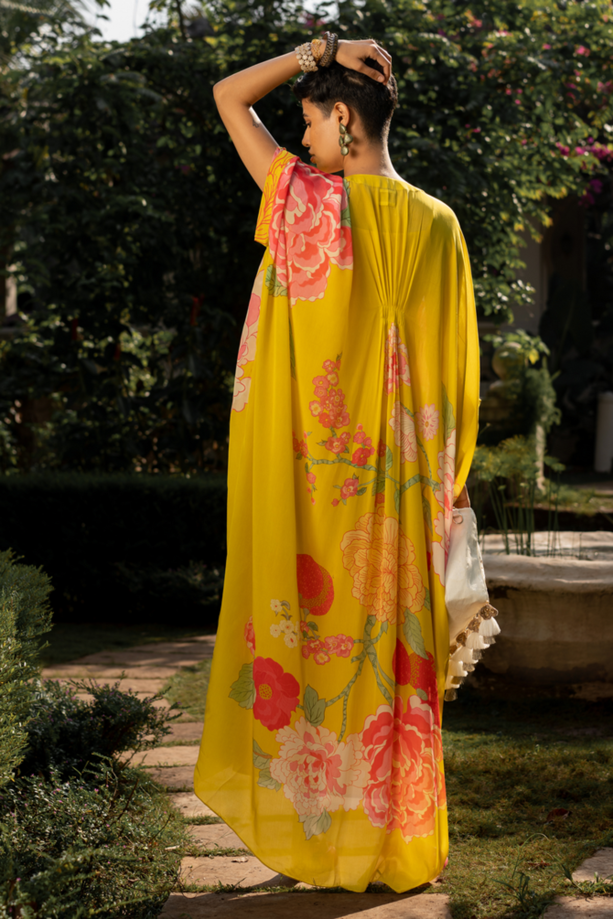 Refreshing Floral Kaftan Set