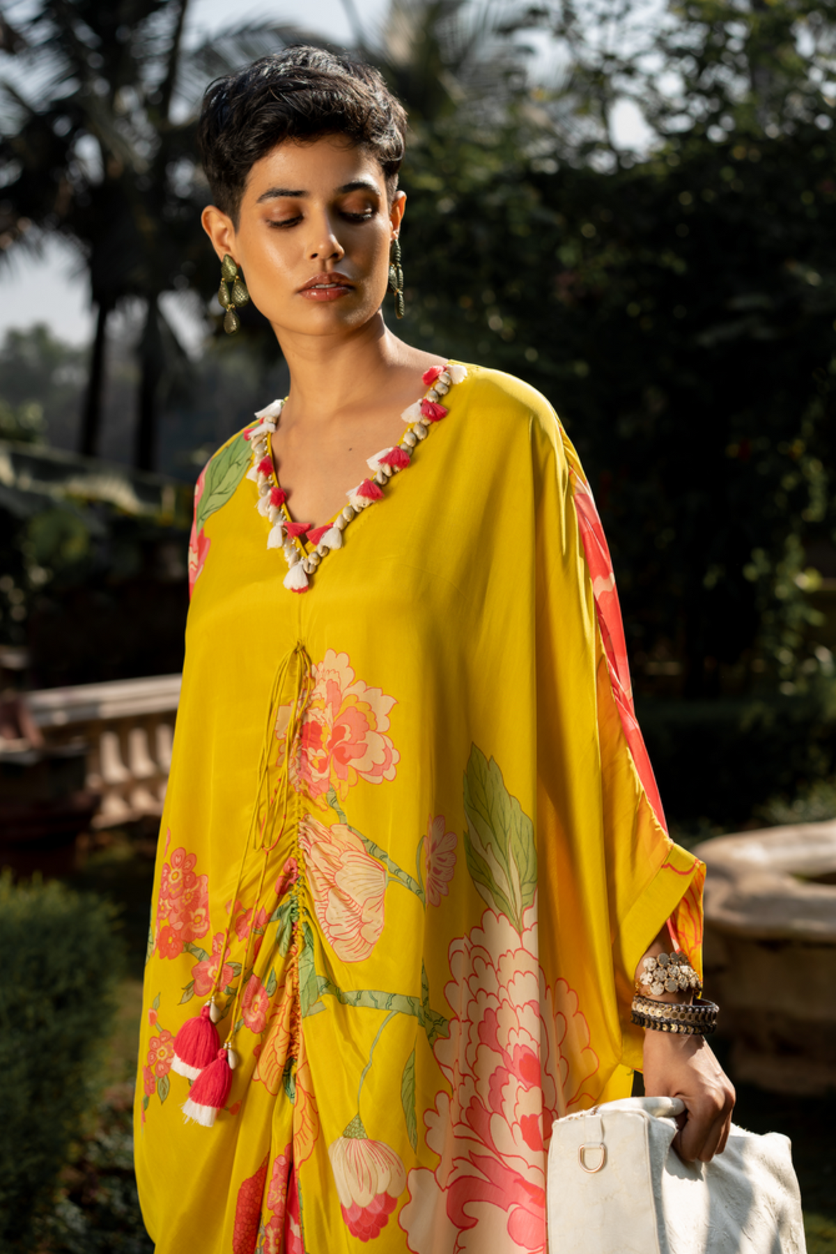 Refreshing Floral Kaftan Set