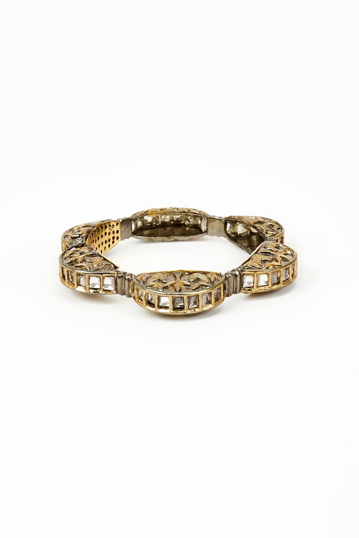 Florence Gold Plated Kundan Bangle